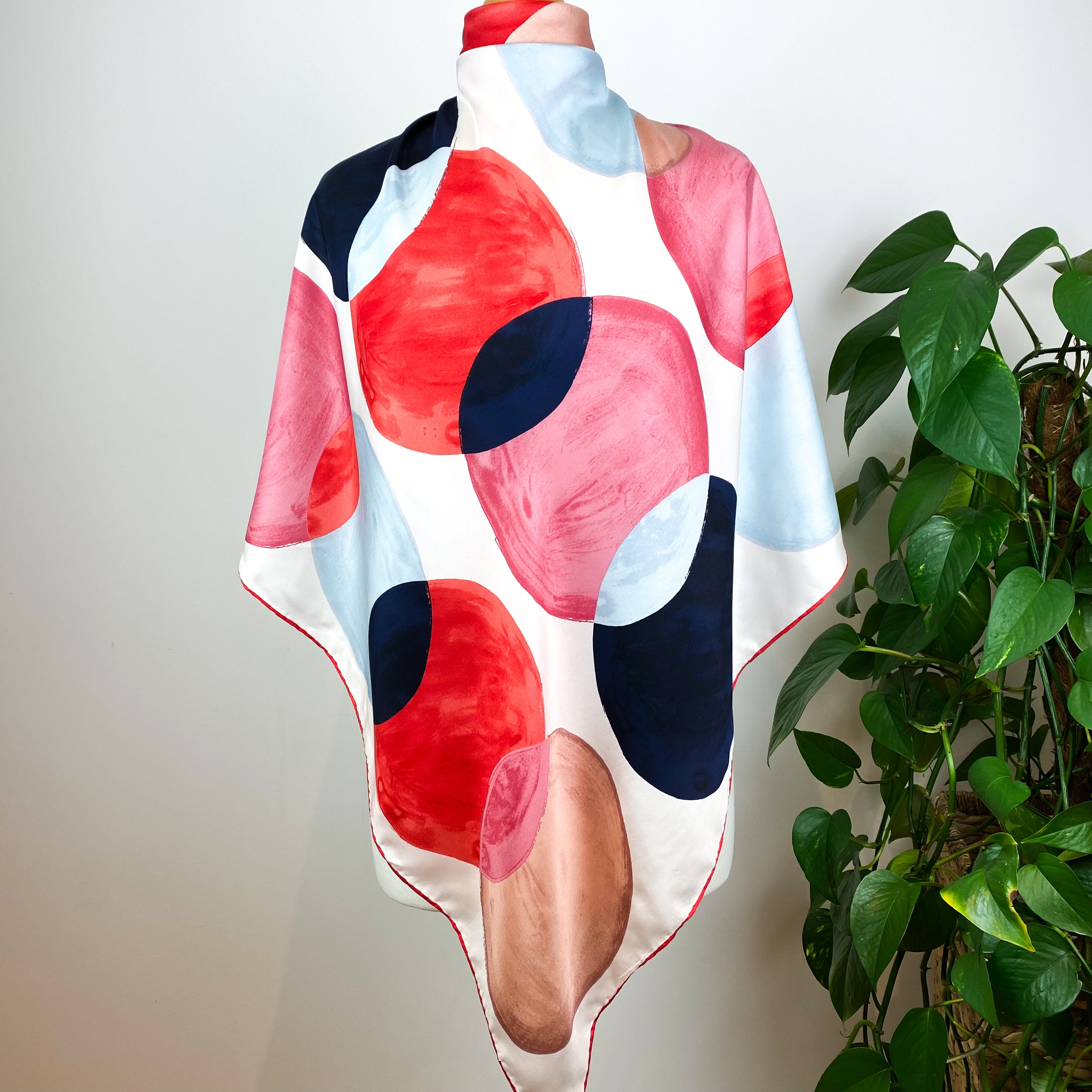 Joules Circles Silk Scarf