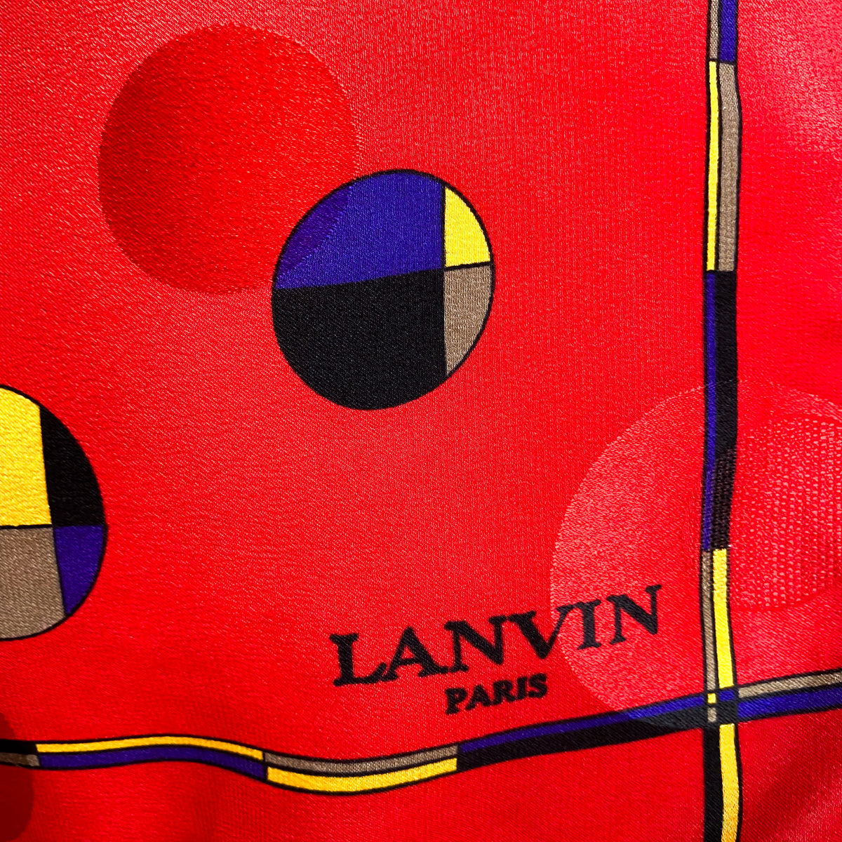 Lanvin Paris Crêpe Designer Silk Scarf