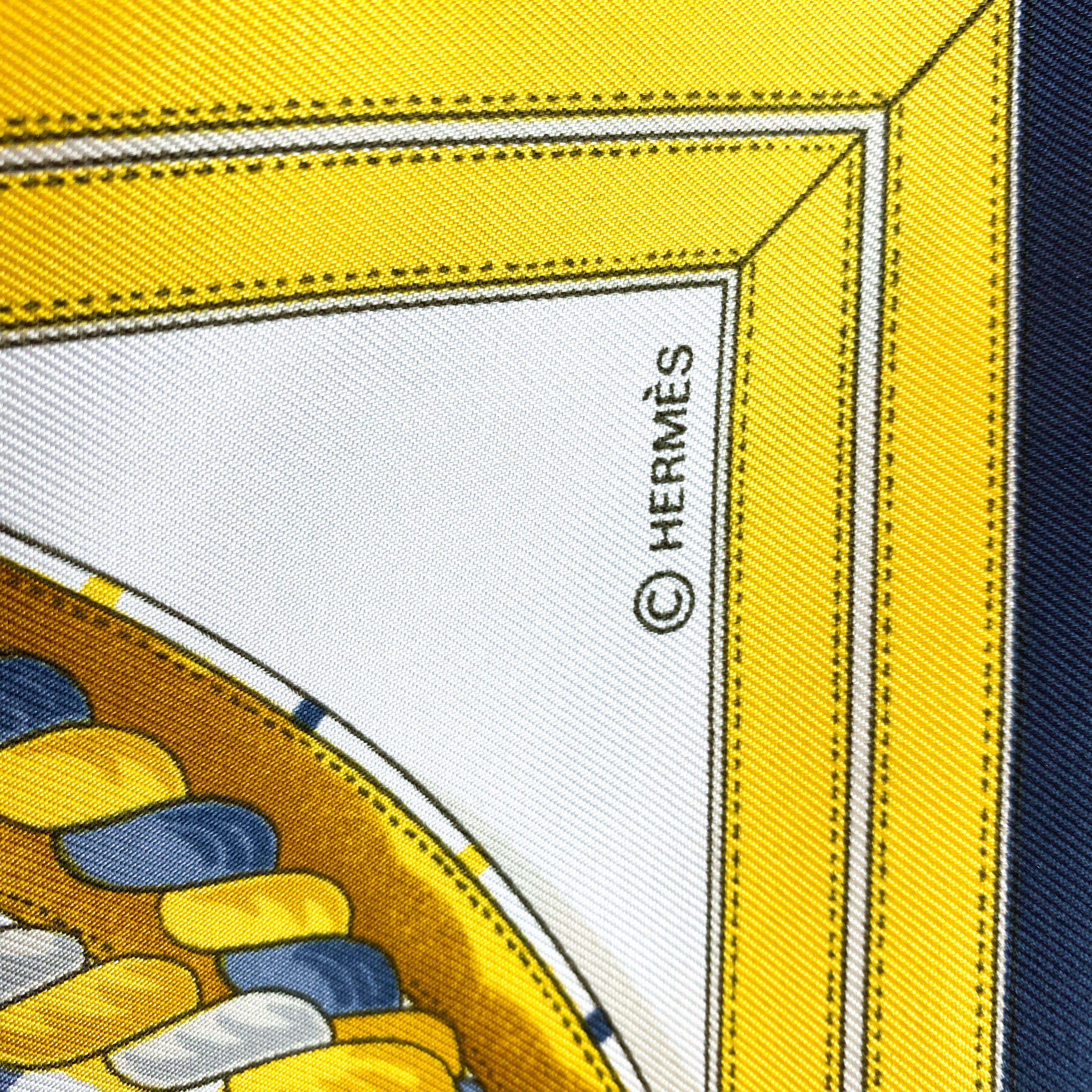 Boxed Hermes Grande Tenue Vintage Silk Scarf