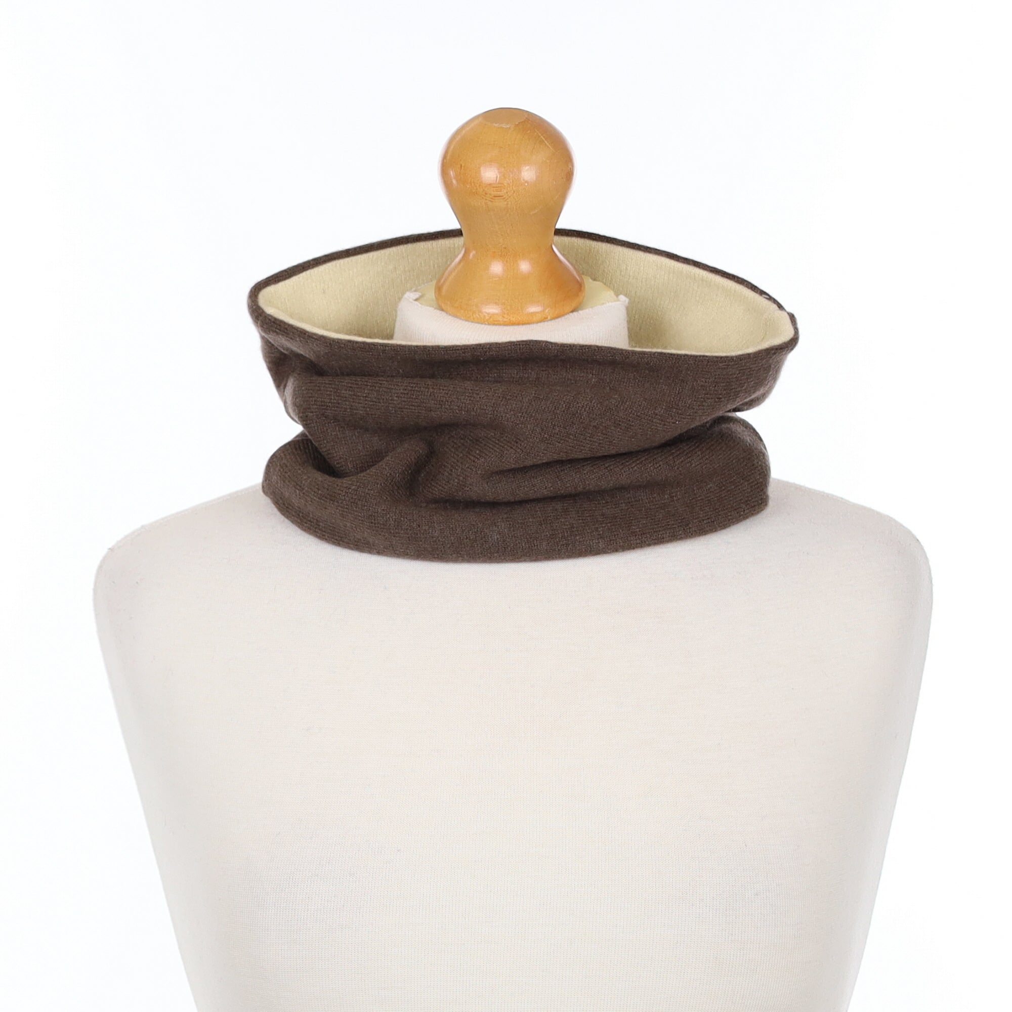 Mocha and Pale Sand Neck Warmer