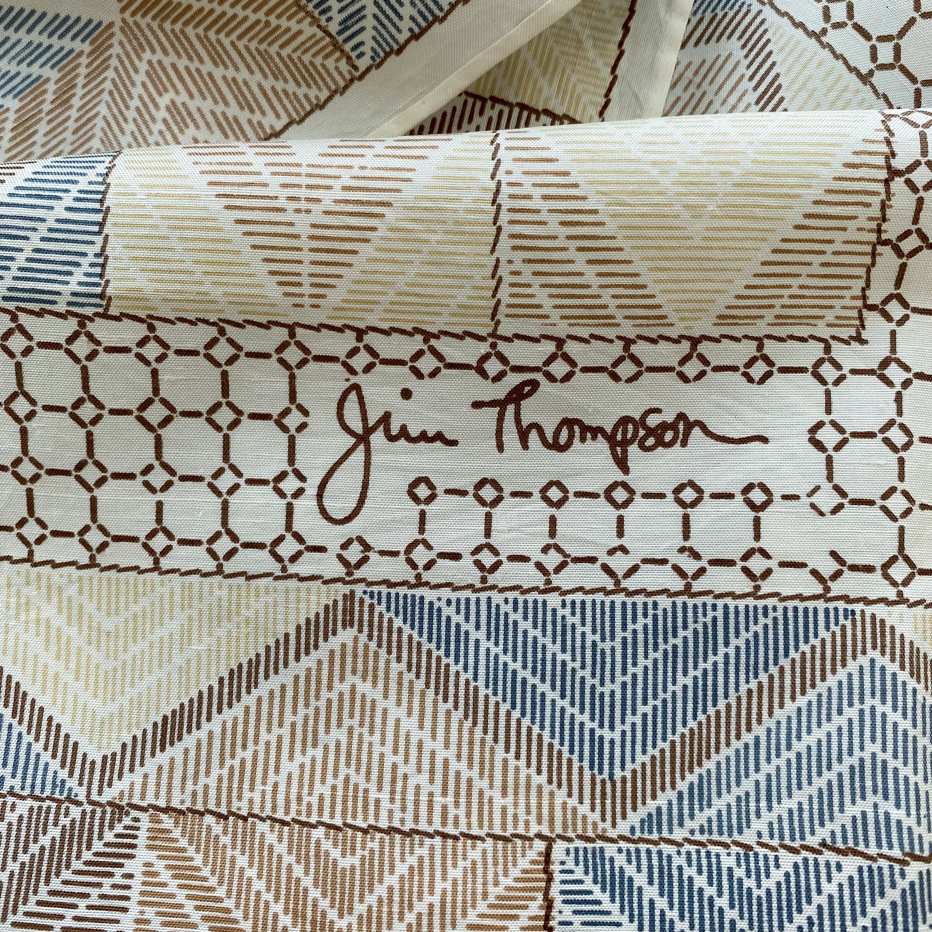 Jim Thompson Geometric Silk Scarf