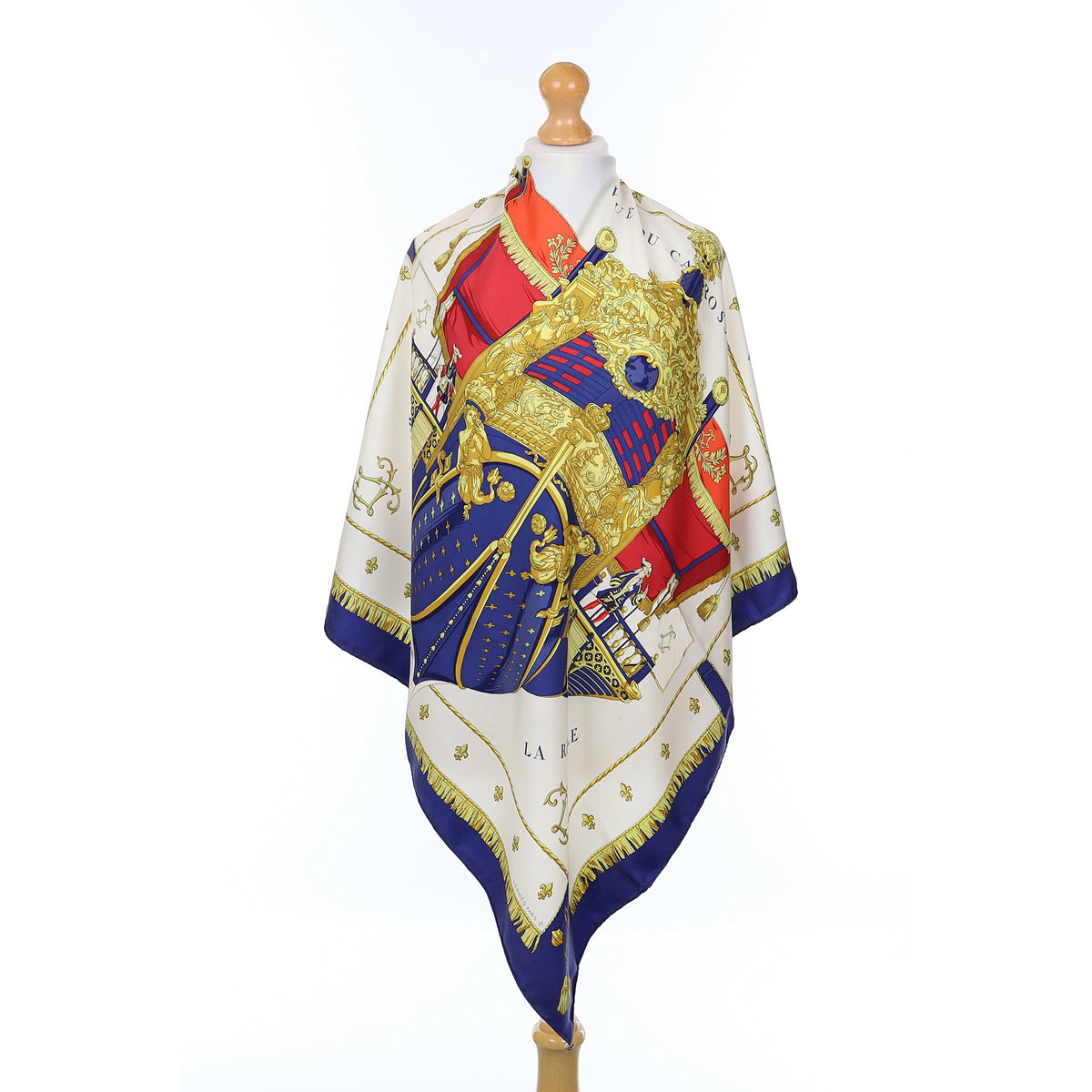 Hermès Vue du Carosse de la Galère la Réale Silk Scarf