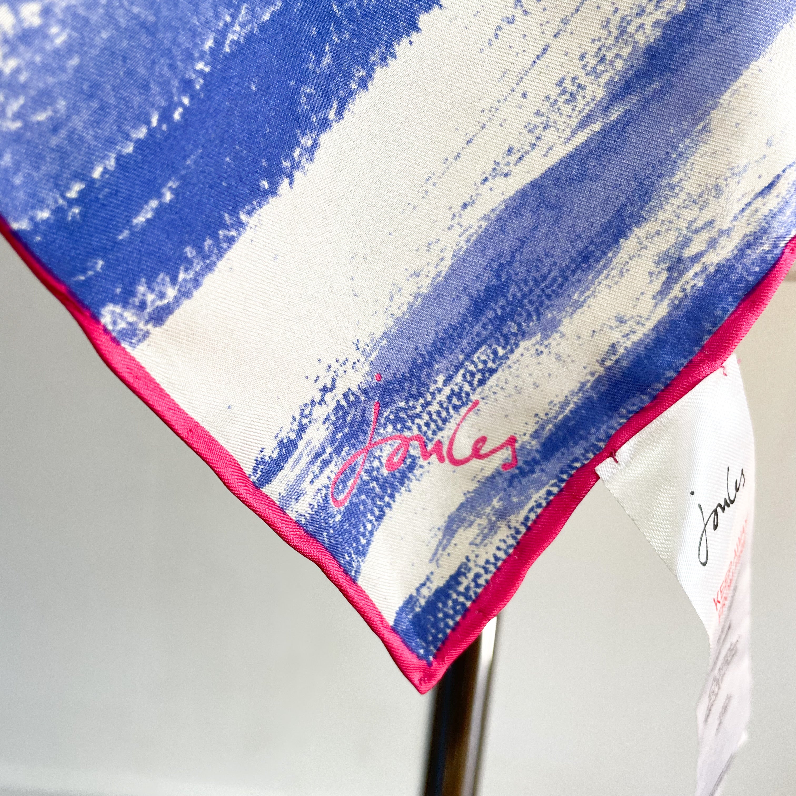 Joules Abstract Beach Design Silk Scarf
