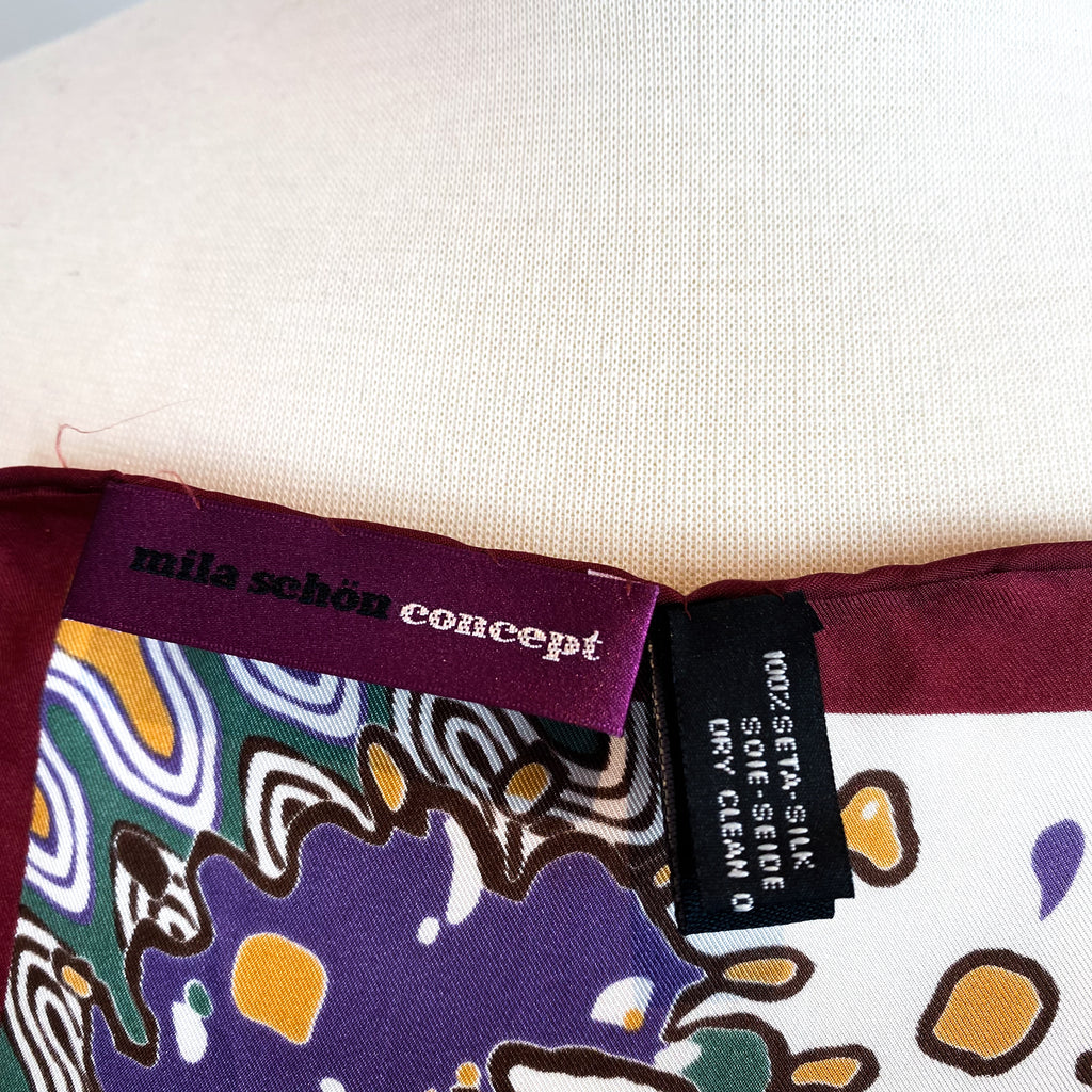 Mila Schon Designer Silk Scarf