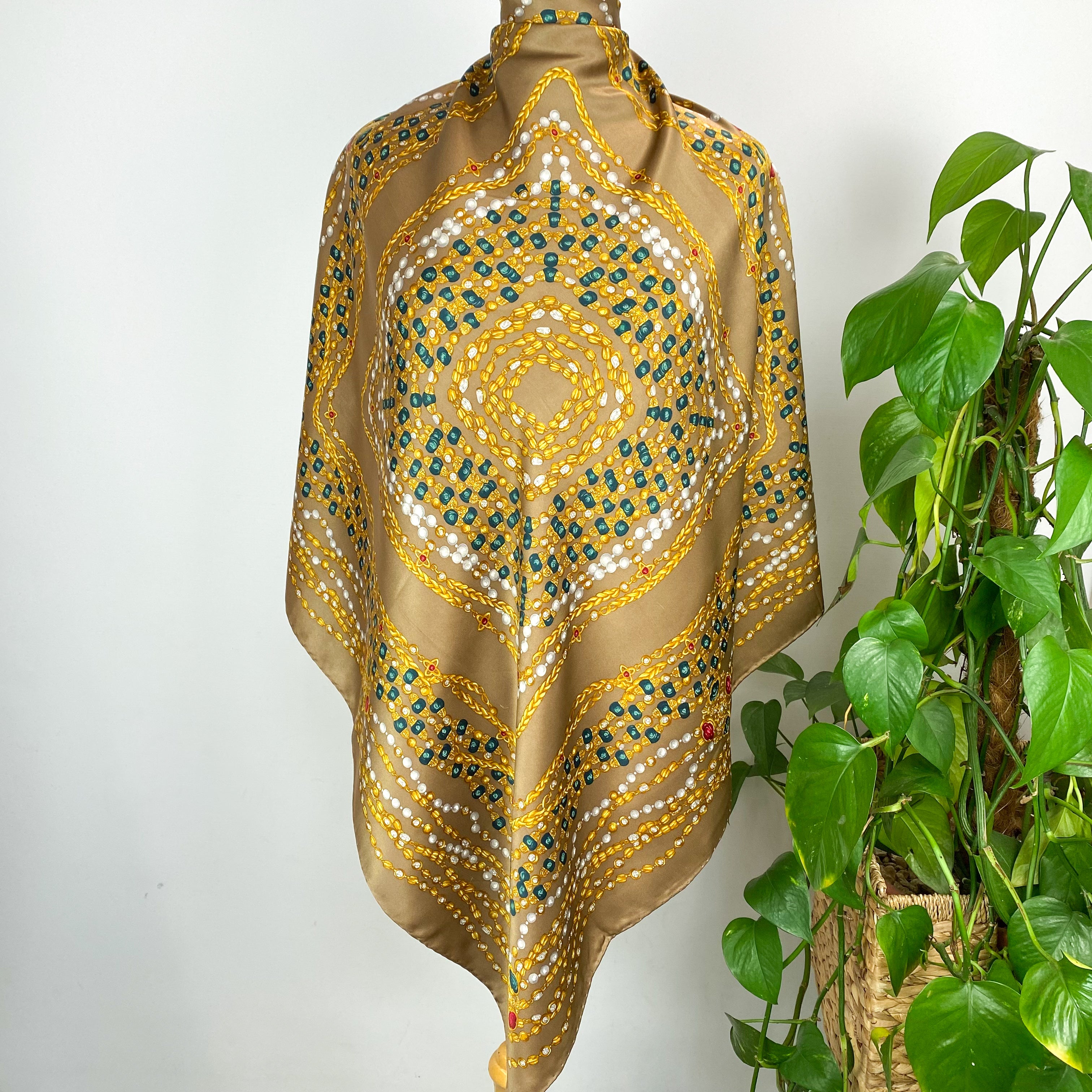 Chanel Jewels Designer Silk Scarf