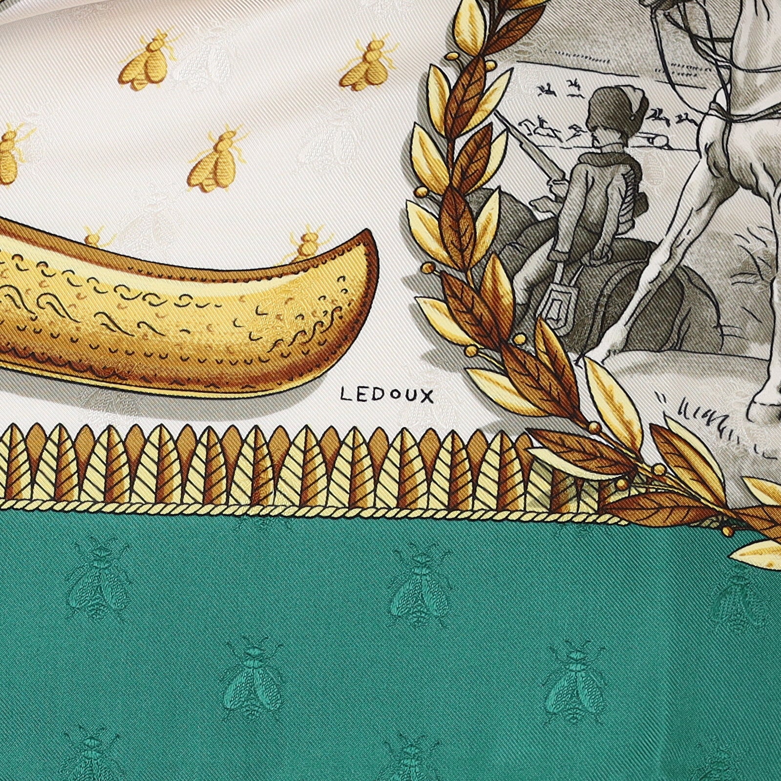 Pristine Hermès Napoléon Silk Scarf