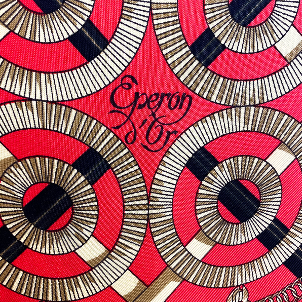 Boxed Hermes Eperon d’Or Vintage Silk Scarf