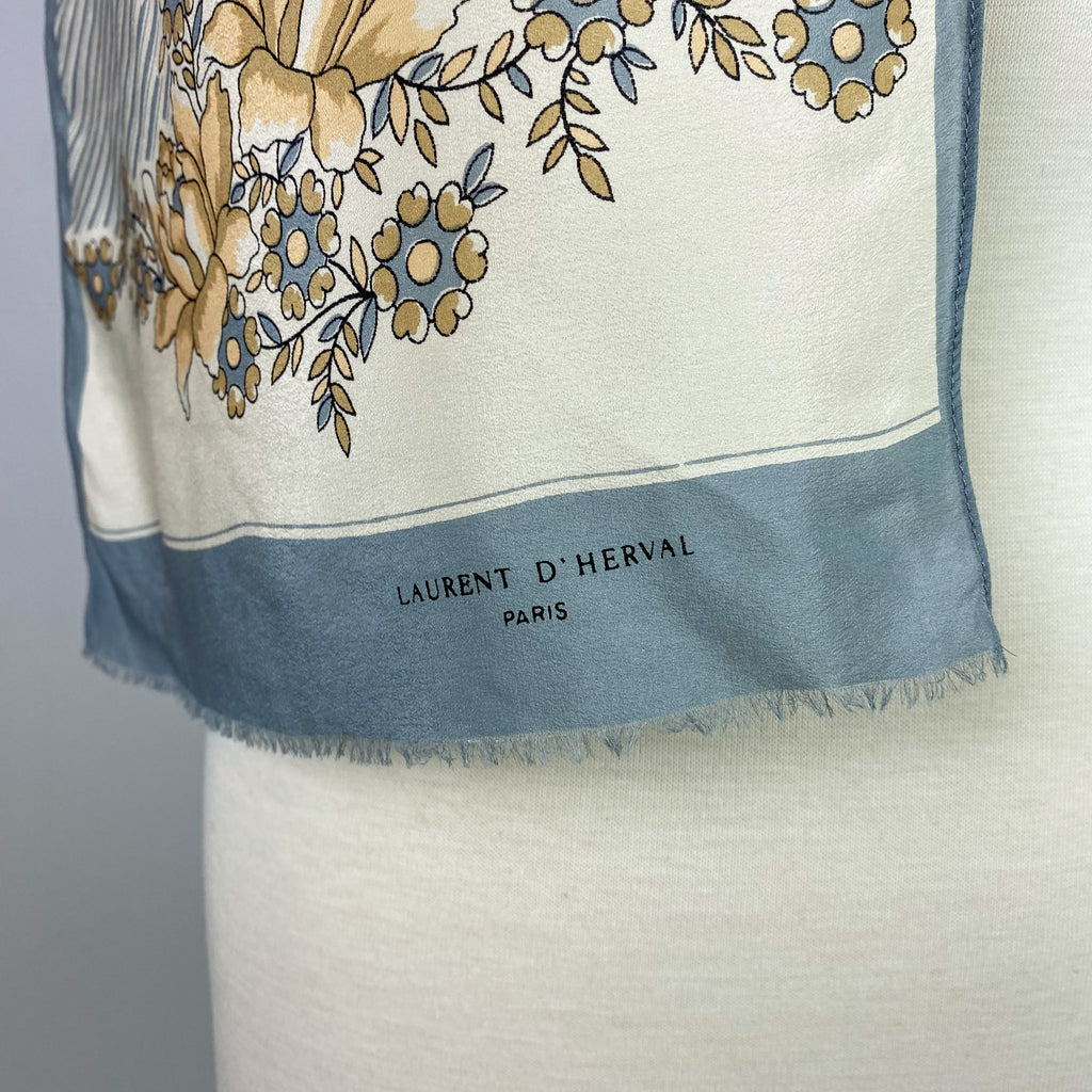 1979s Laurent D’Herval Vintage Silk Scarf