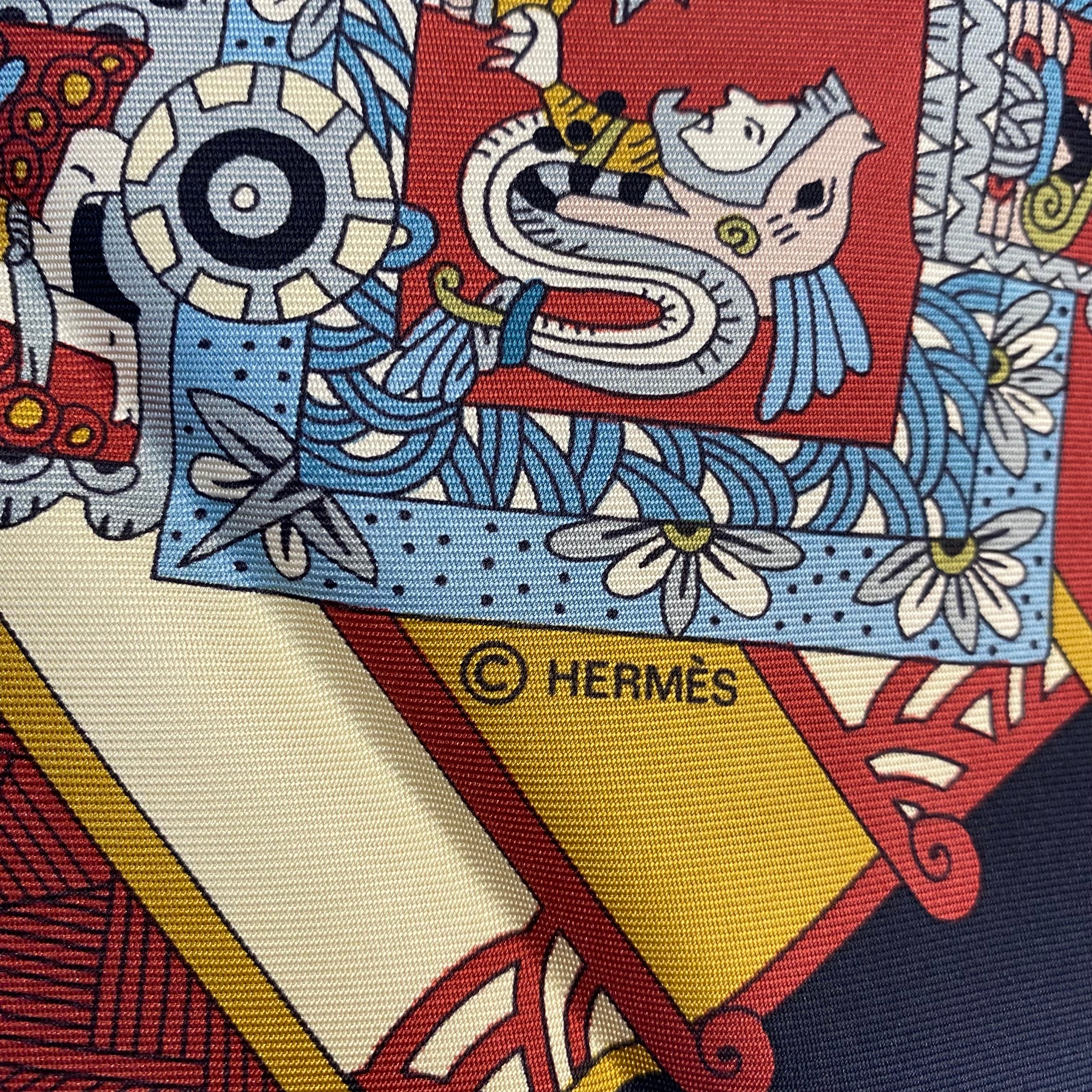 Hermès Astres et Soleils Silk Scarf