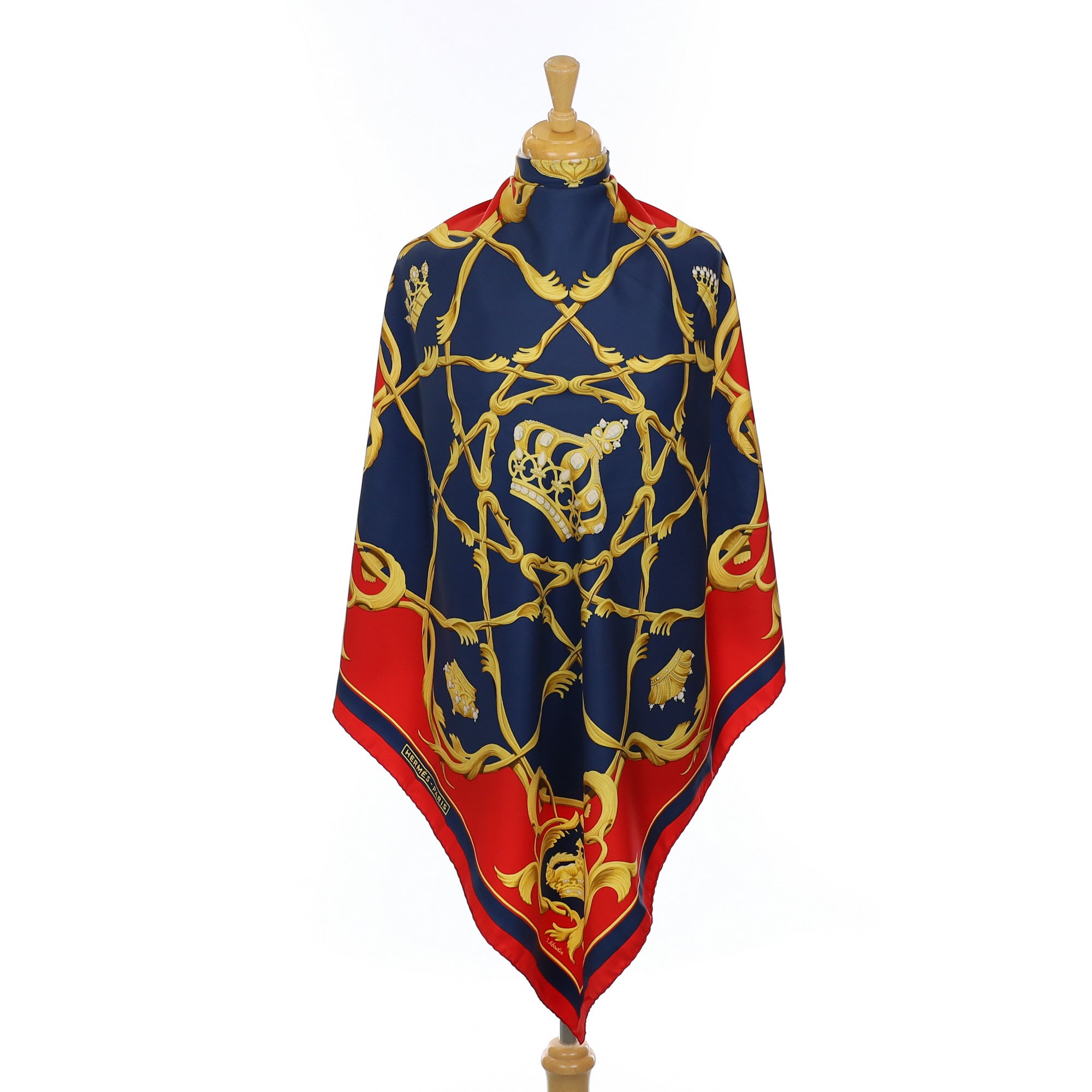 Hermès Couronnes Silk Scarf