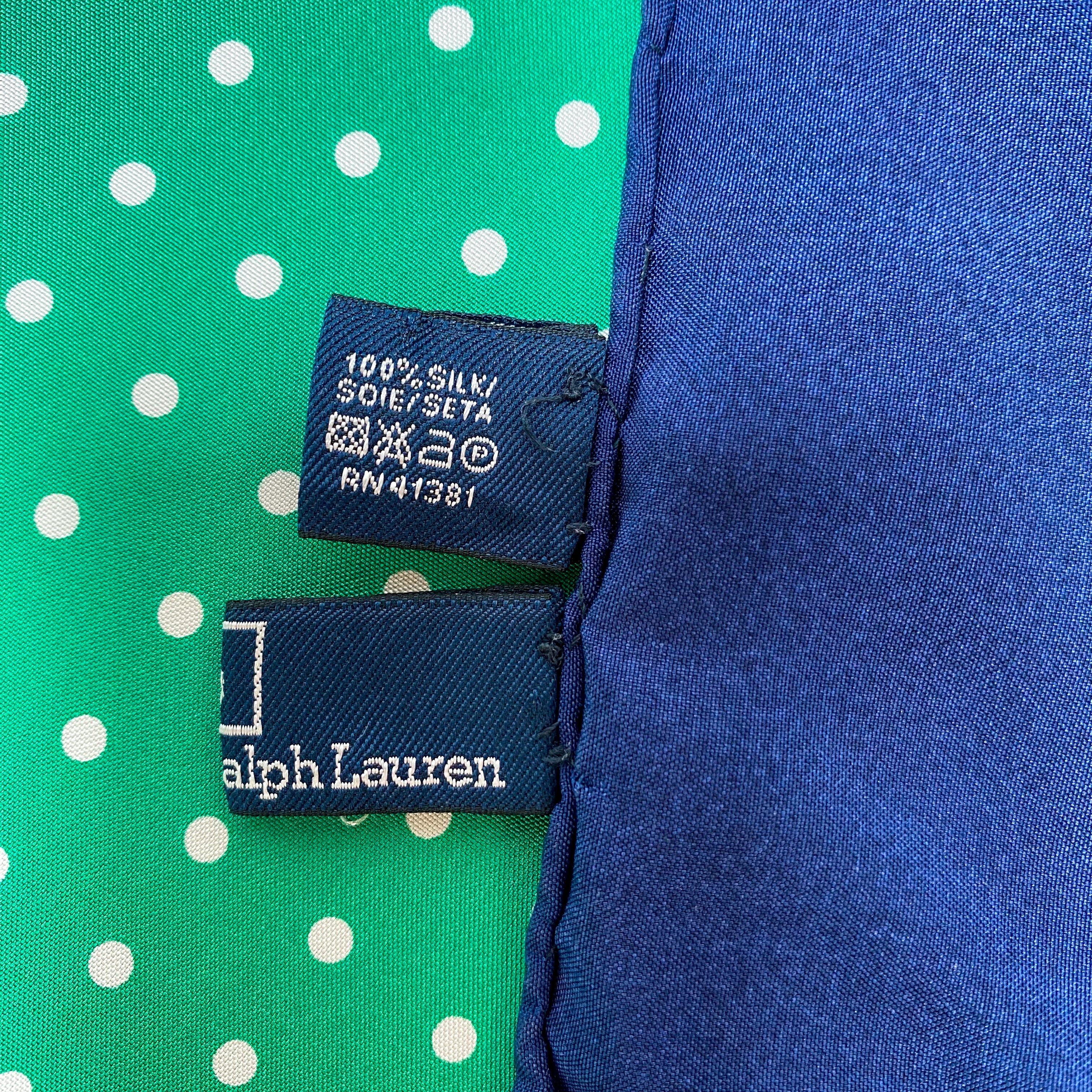 Pristine Ralph Lauren Vintage Silk Scarf