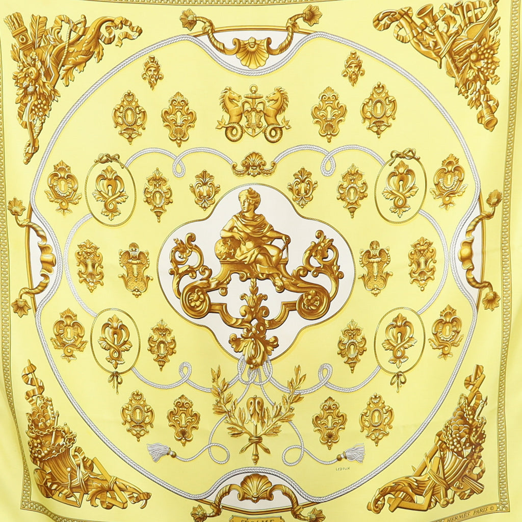 Hermès Sésame Designer Silk Scarf