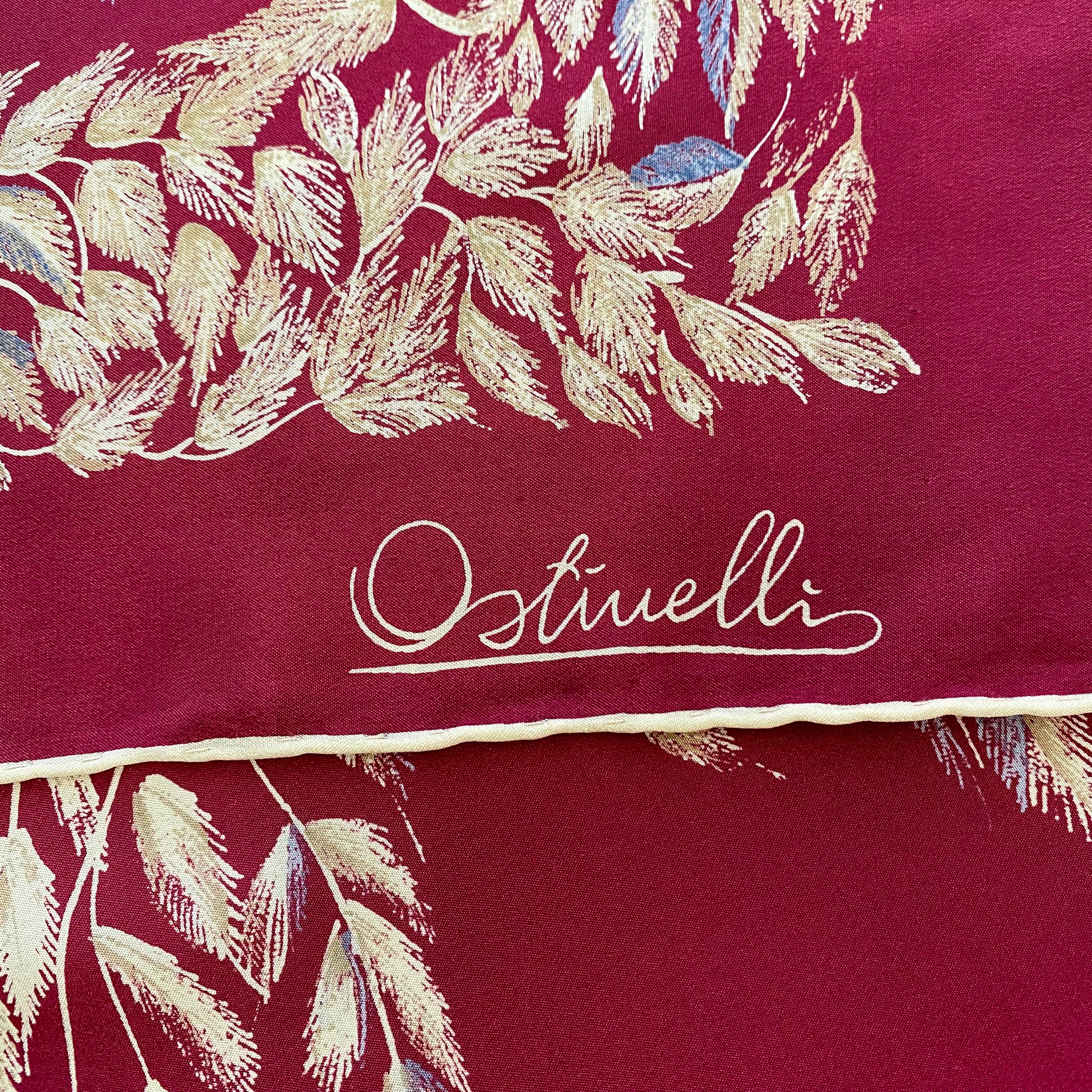1970’s Ostinelli Vintage Silk Scarf