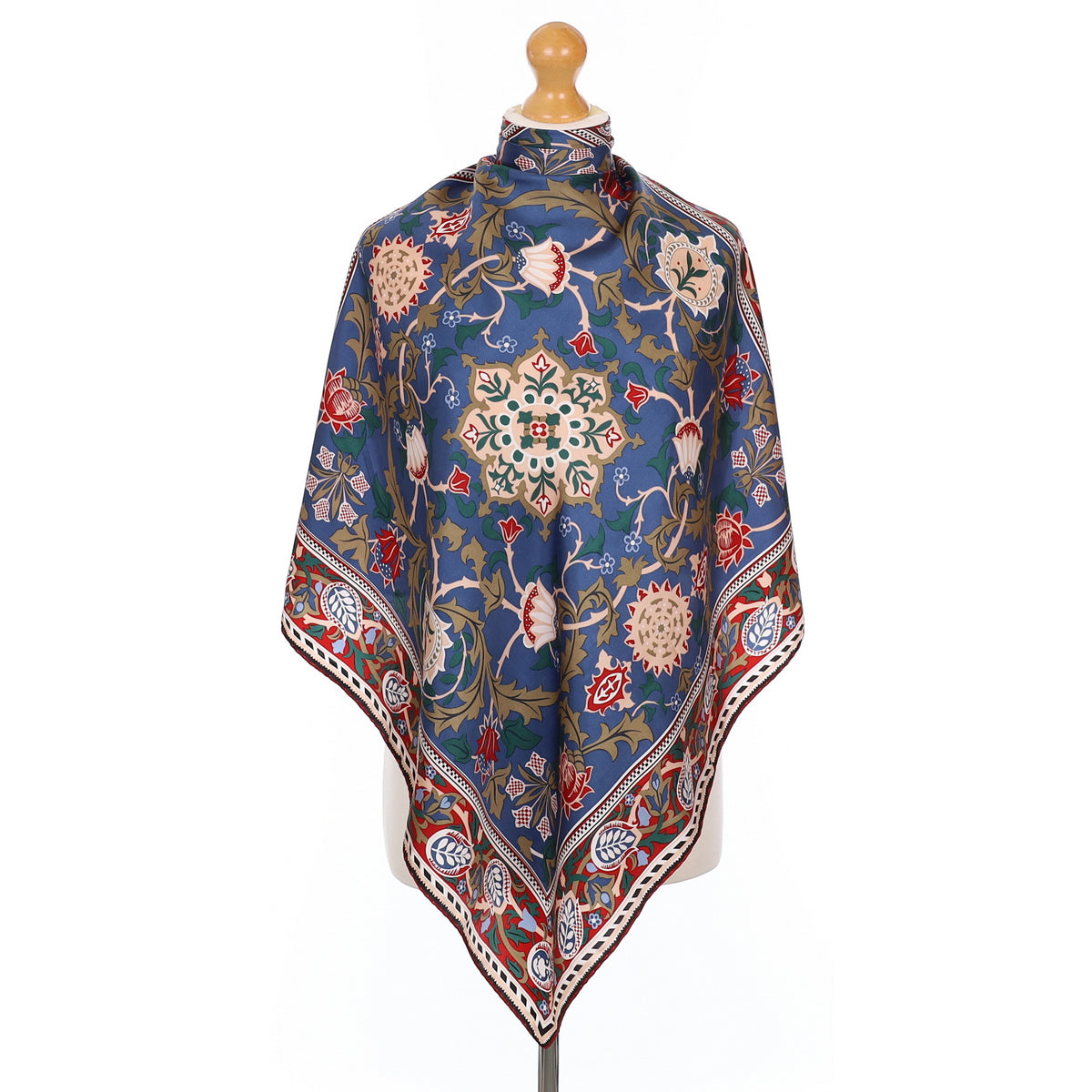 Beckford Foliate Design Silk Scarf