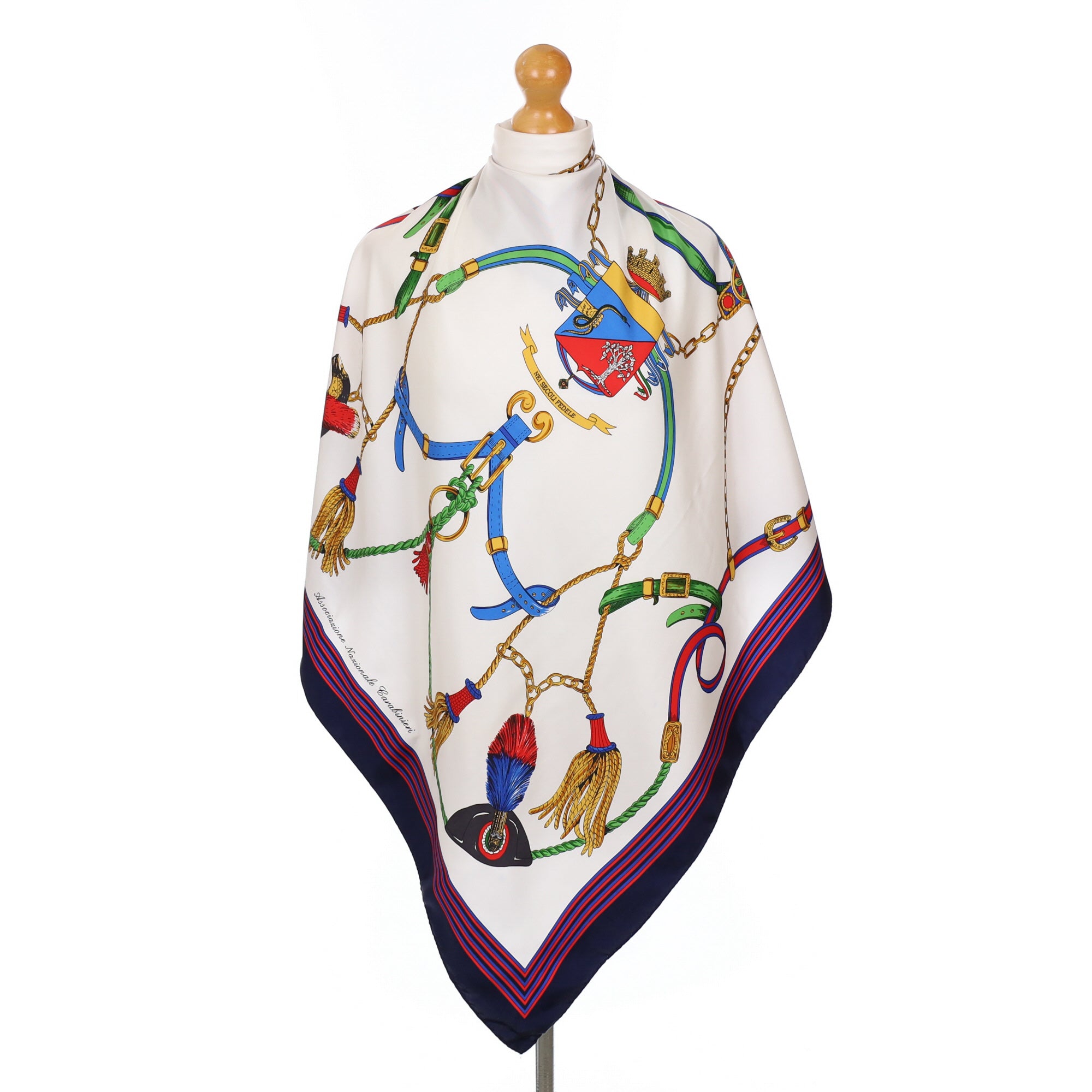 Ropes and Tassels Large Silk Scarf