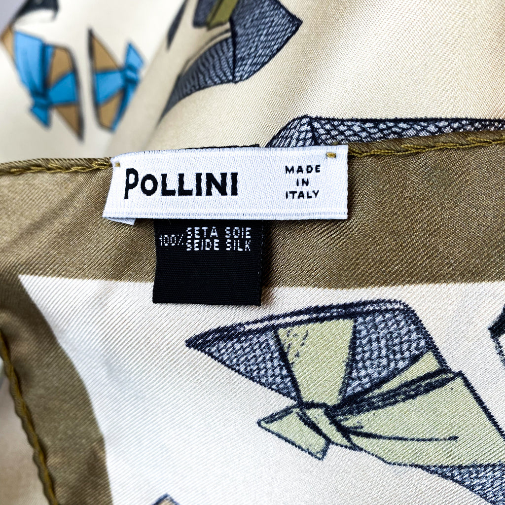 Immaculate Pollini Shoes Designer Silk Scarf