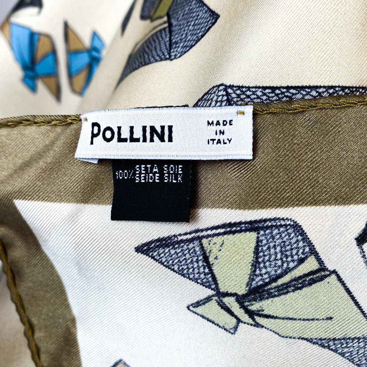 Immaculate Pollini Shoes Designer Silk Scarf