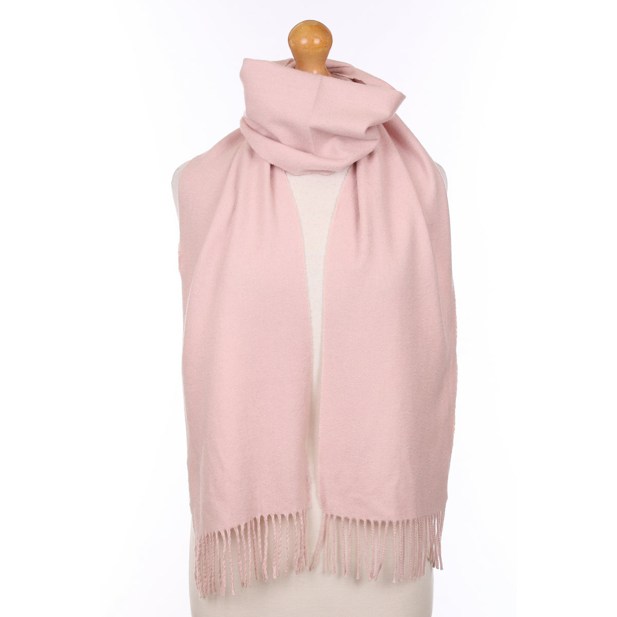 Shell Pink Cashmere Woven Scarf