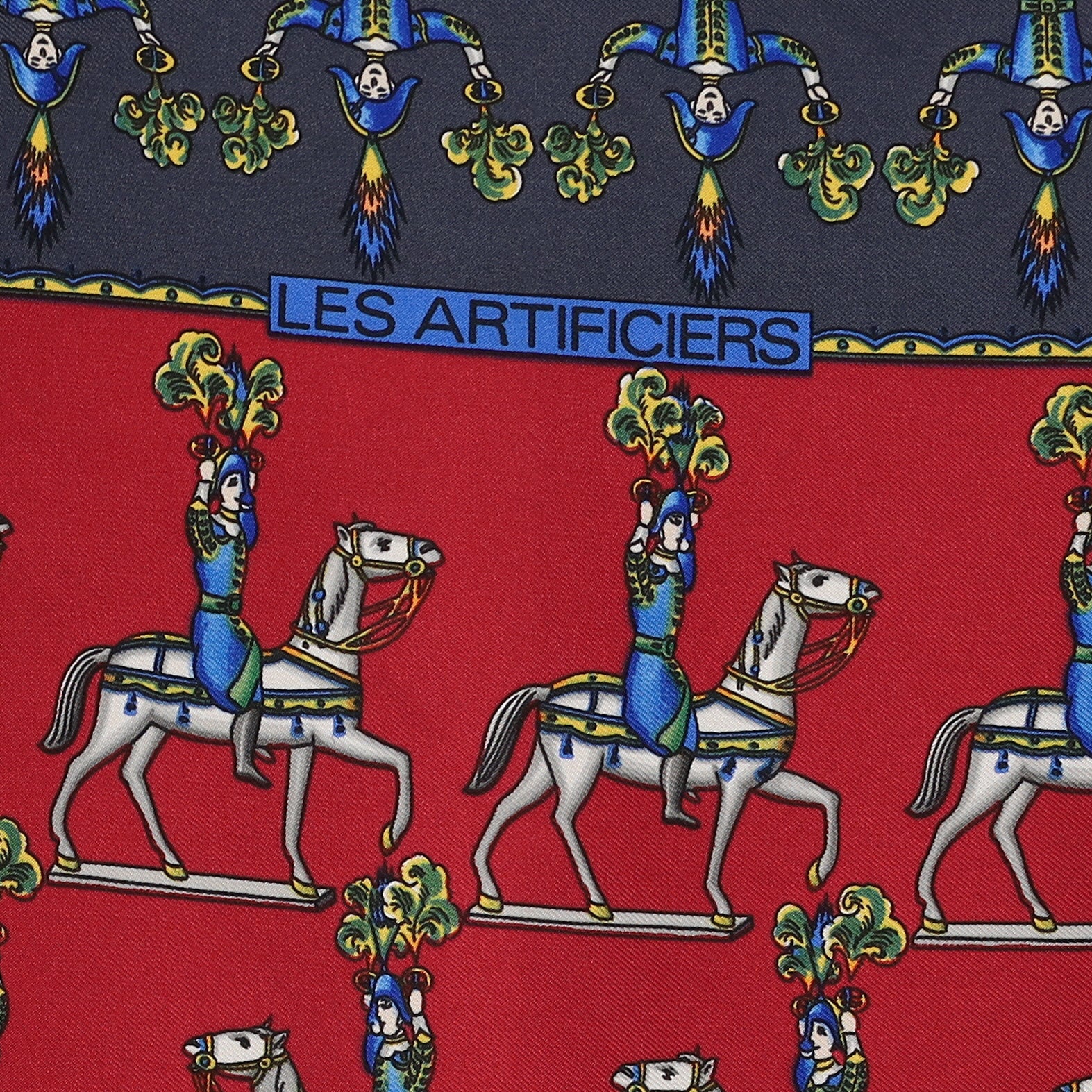Hermès Les Artificiers Silk Scarf
