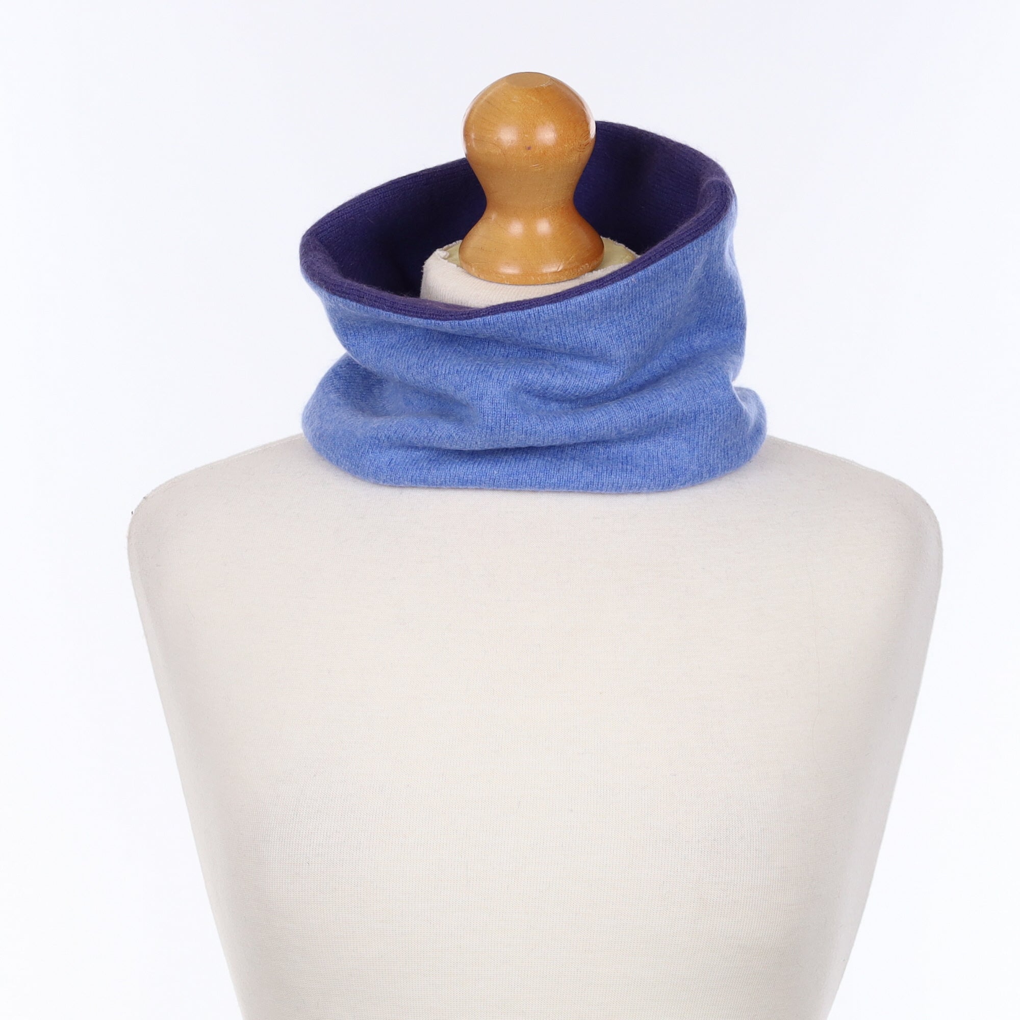 Blue and French Navy Neck Warmer