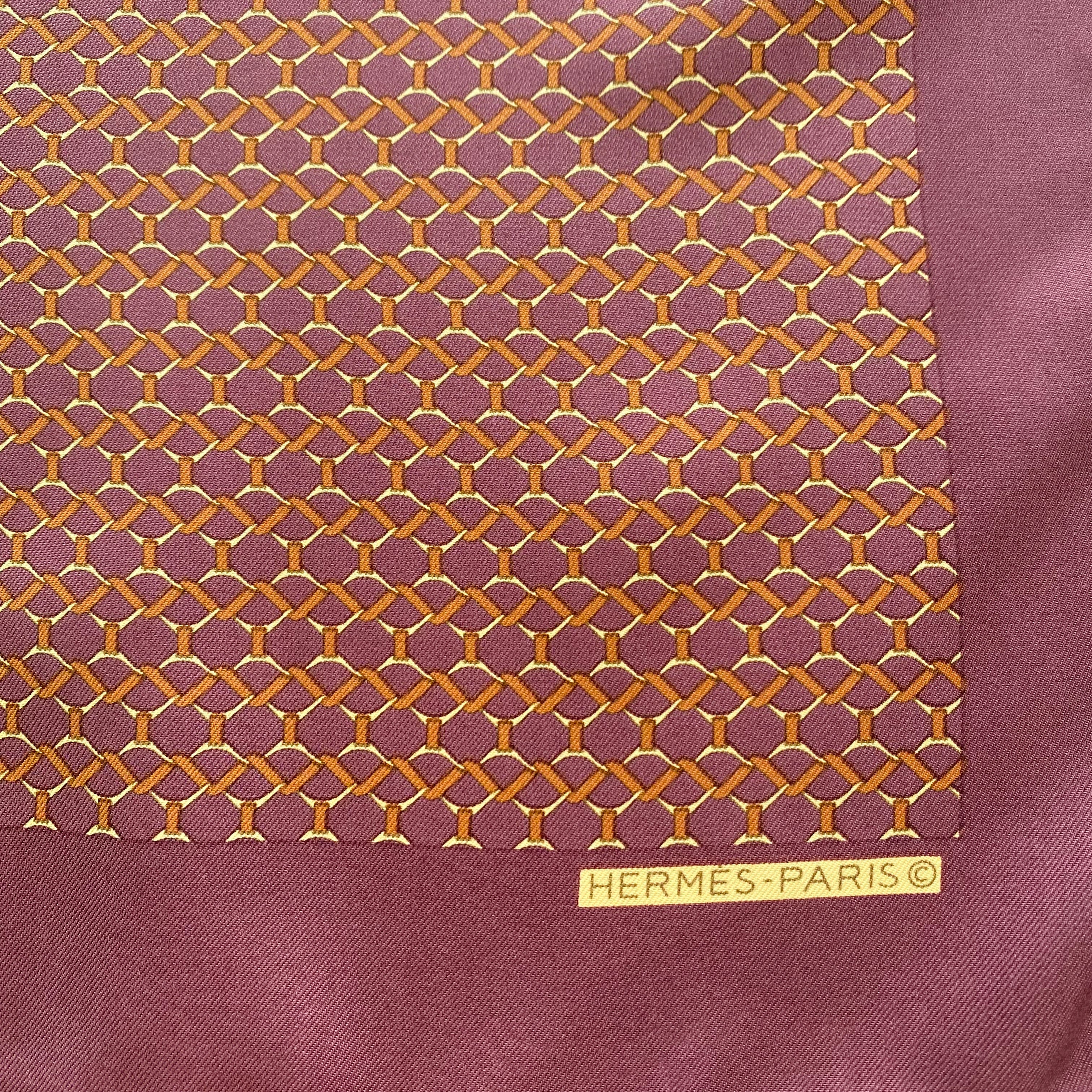 Hermès Geometric Small Silk Scarf