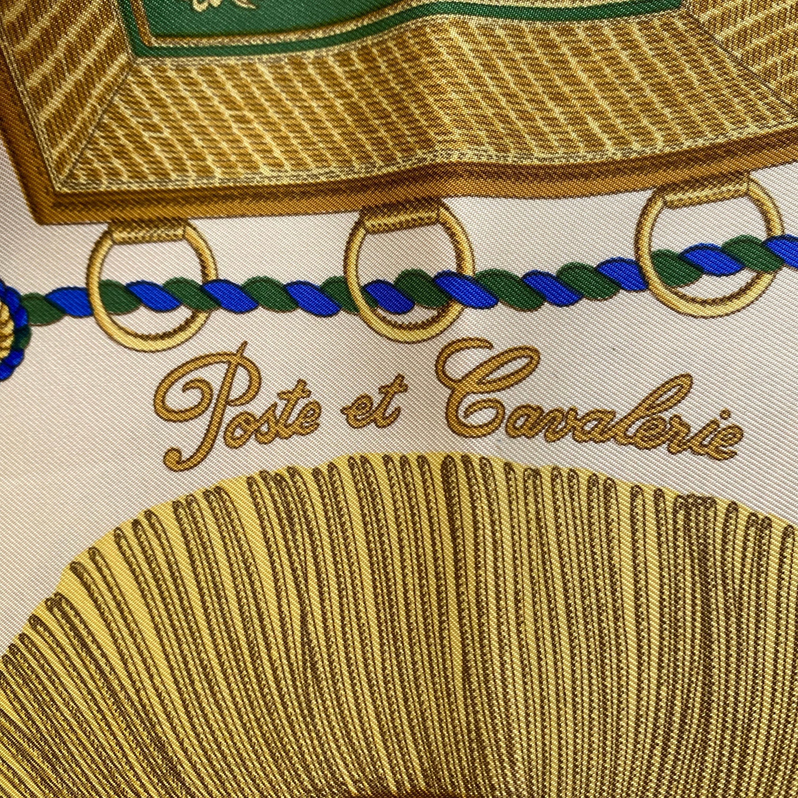 Hermès Poste Et Cavalerie Silk Scarf
