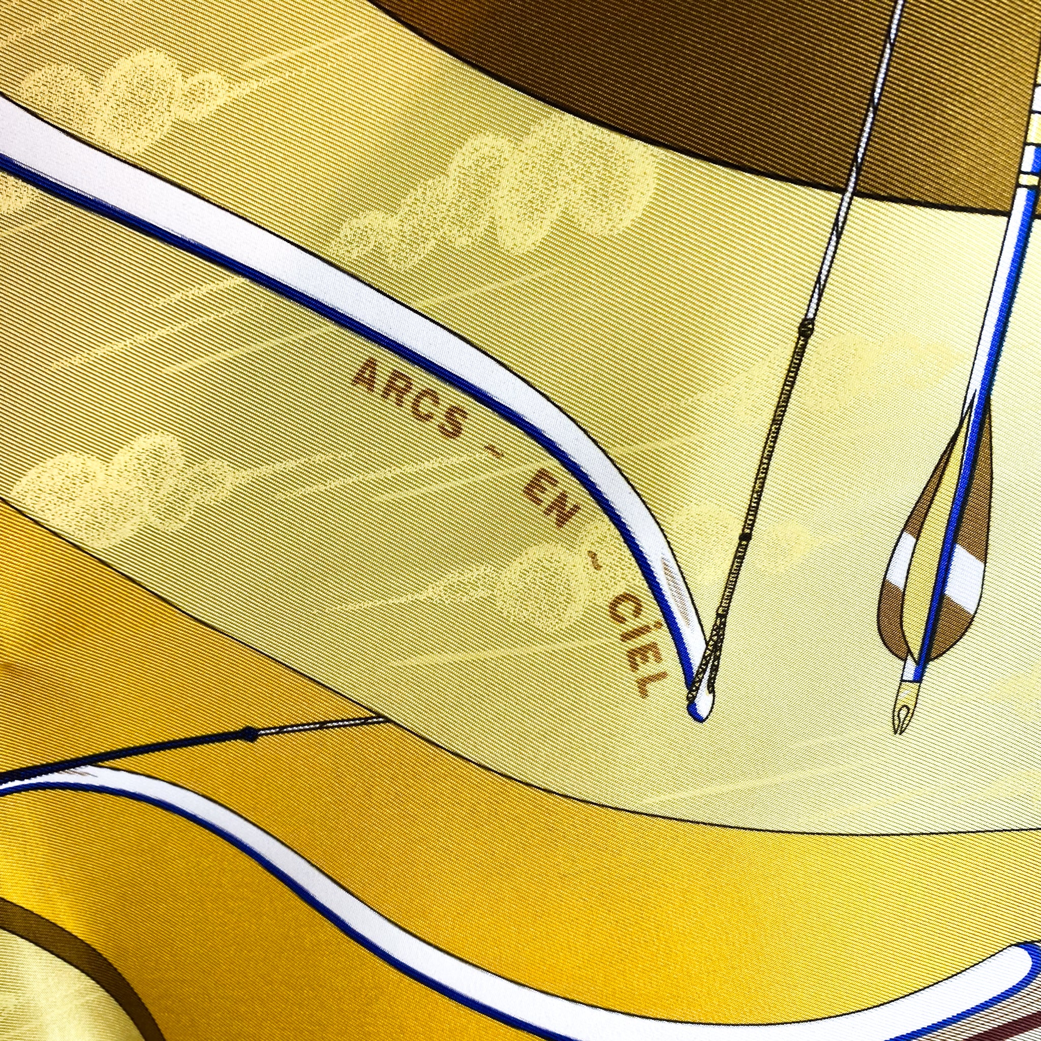 Brand New Boxed Hermes Arcs en Ciel Vintage Silk Scarf