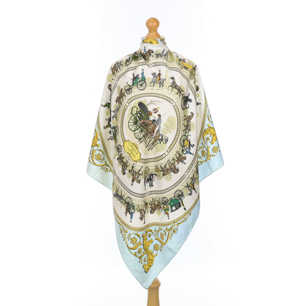 Hermès La Promenade de Longchamps Silk Scarf