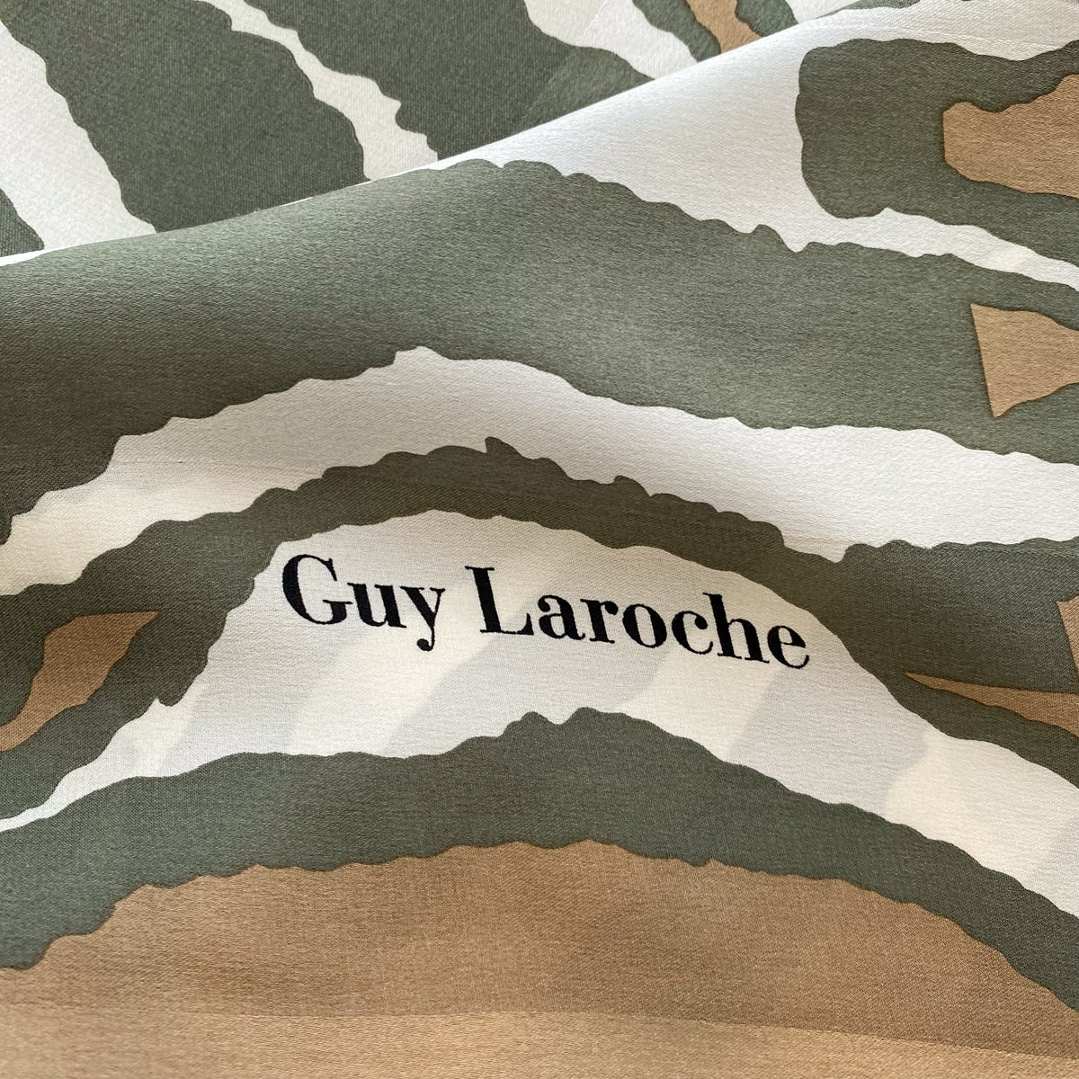 Guy Laroche Animal Print Silk Scarf