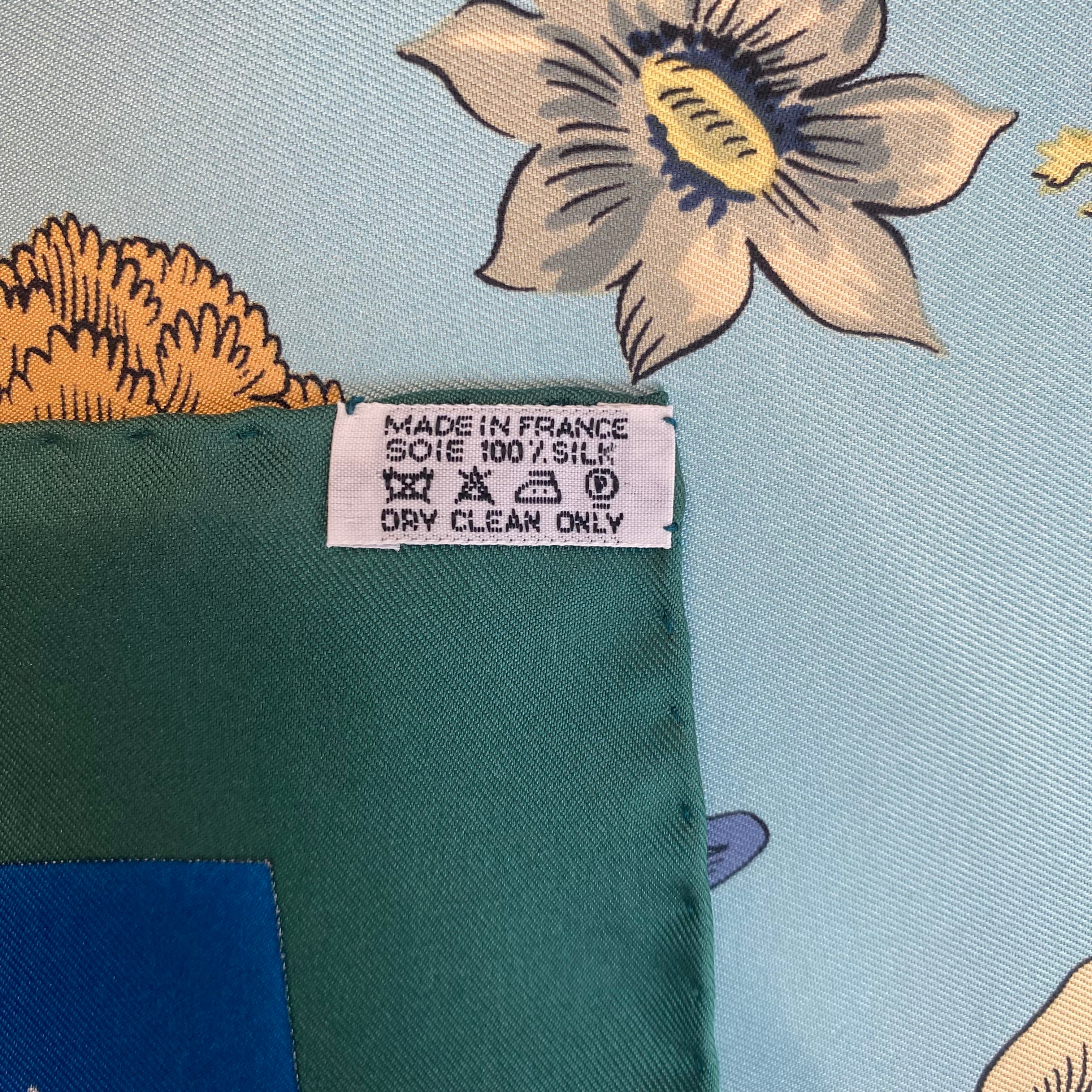 Hermès Les Jardiniers du Roy Boxed Silk Scarf