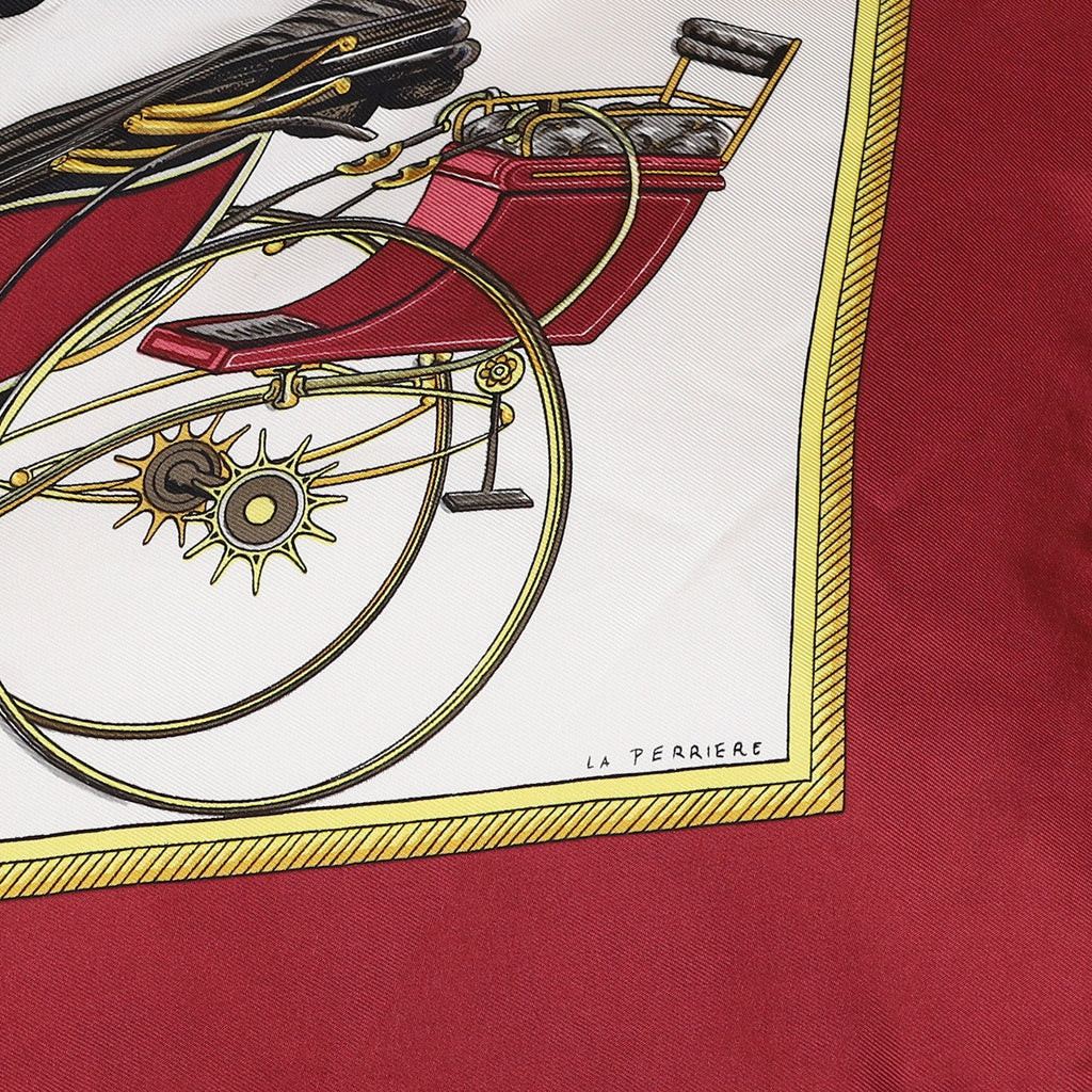 Hermès Les Voitures a Transformation Silk Scarf