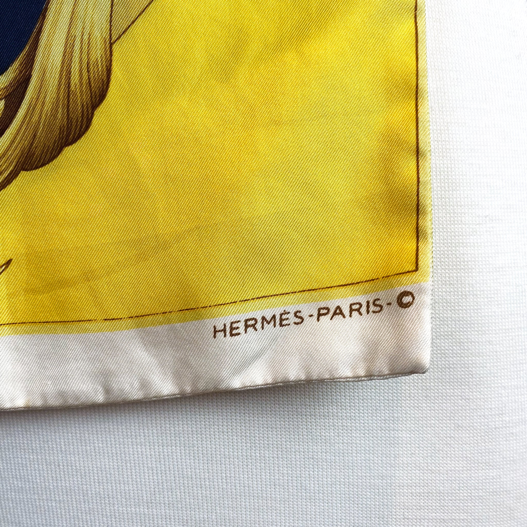 Rare Boxed Hermes Echarpe Opera Designer Silk Scarf