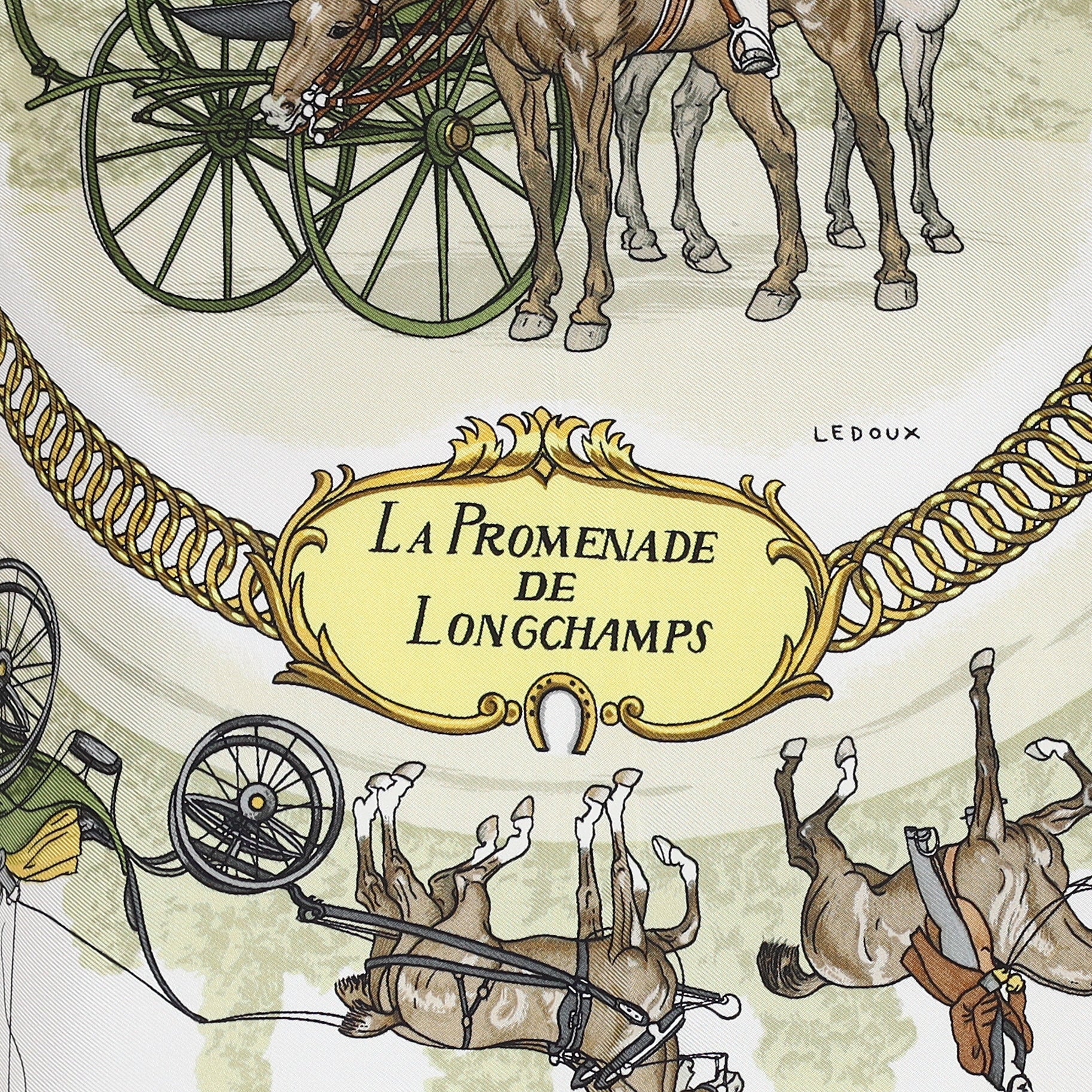 Hermès La Promenade de Longchamps Silk Scarf