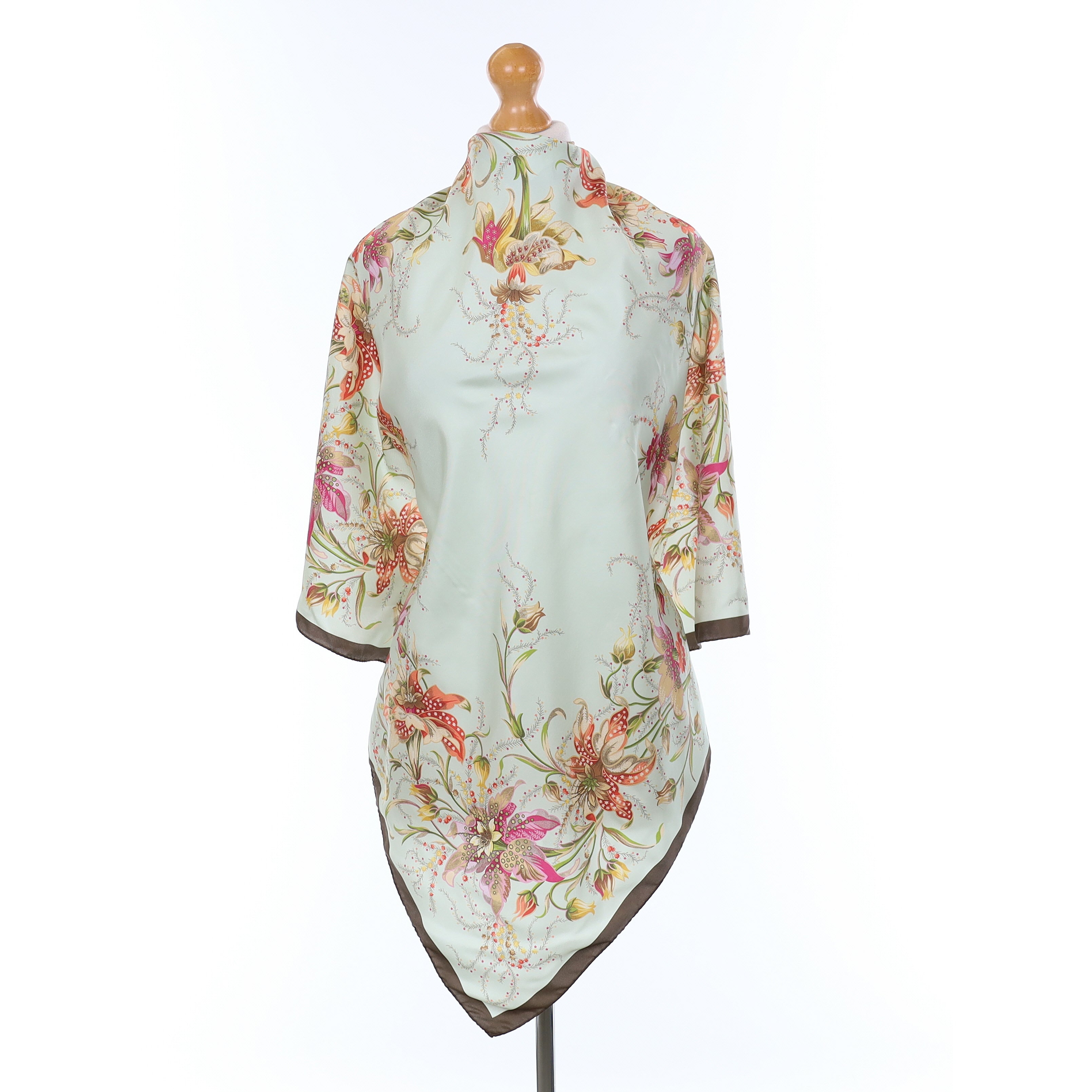 Floral Silk Scarf