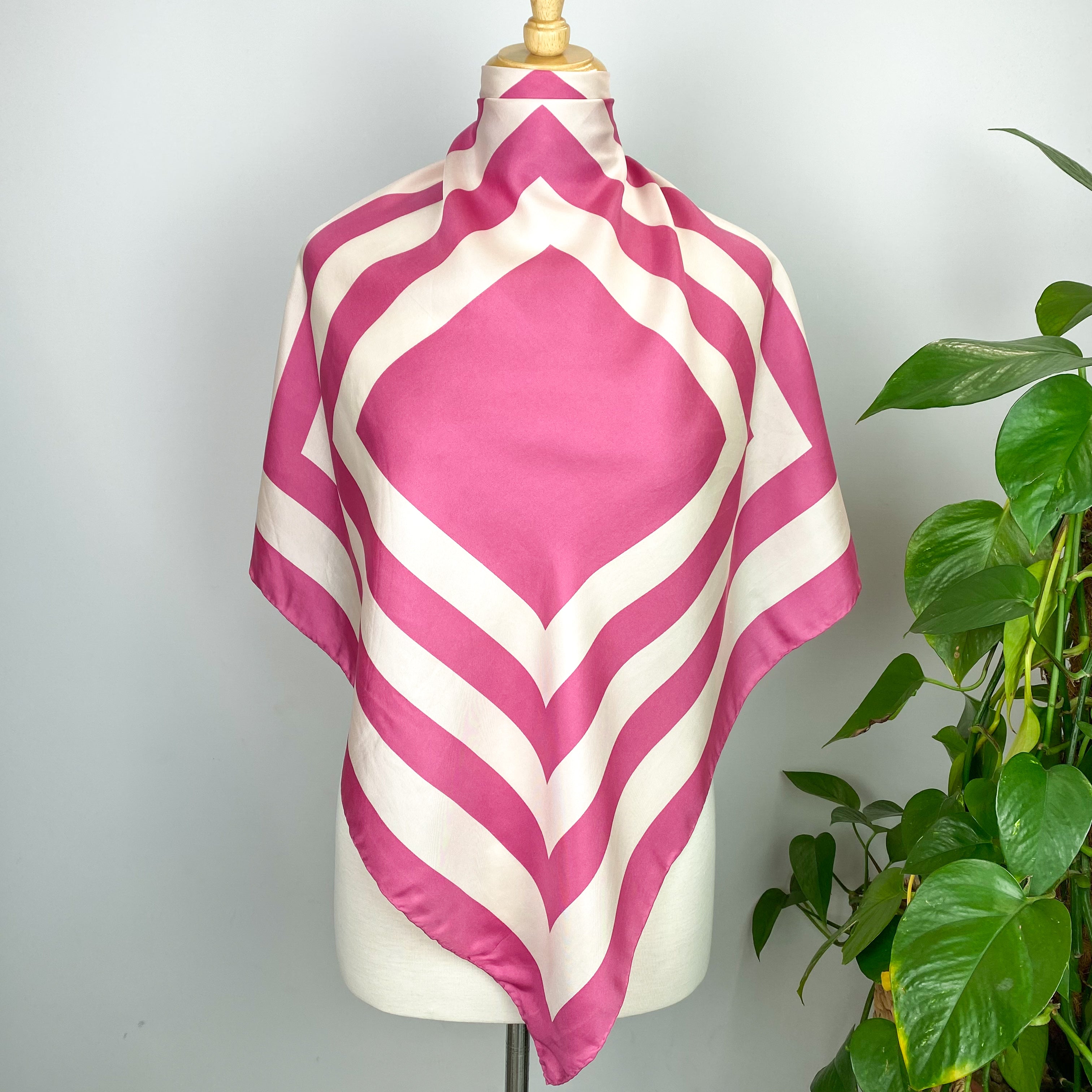 Modern Joules Striped Silk Scarf