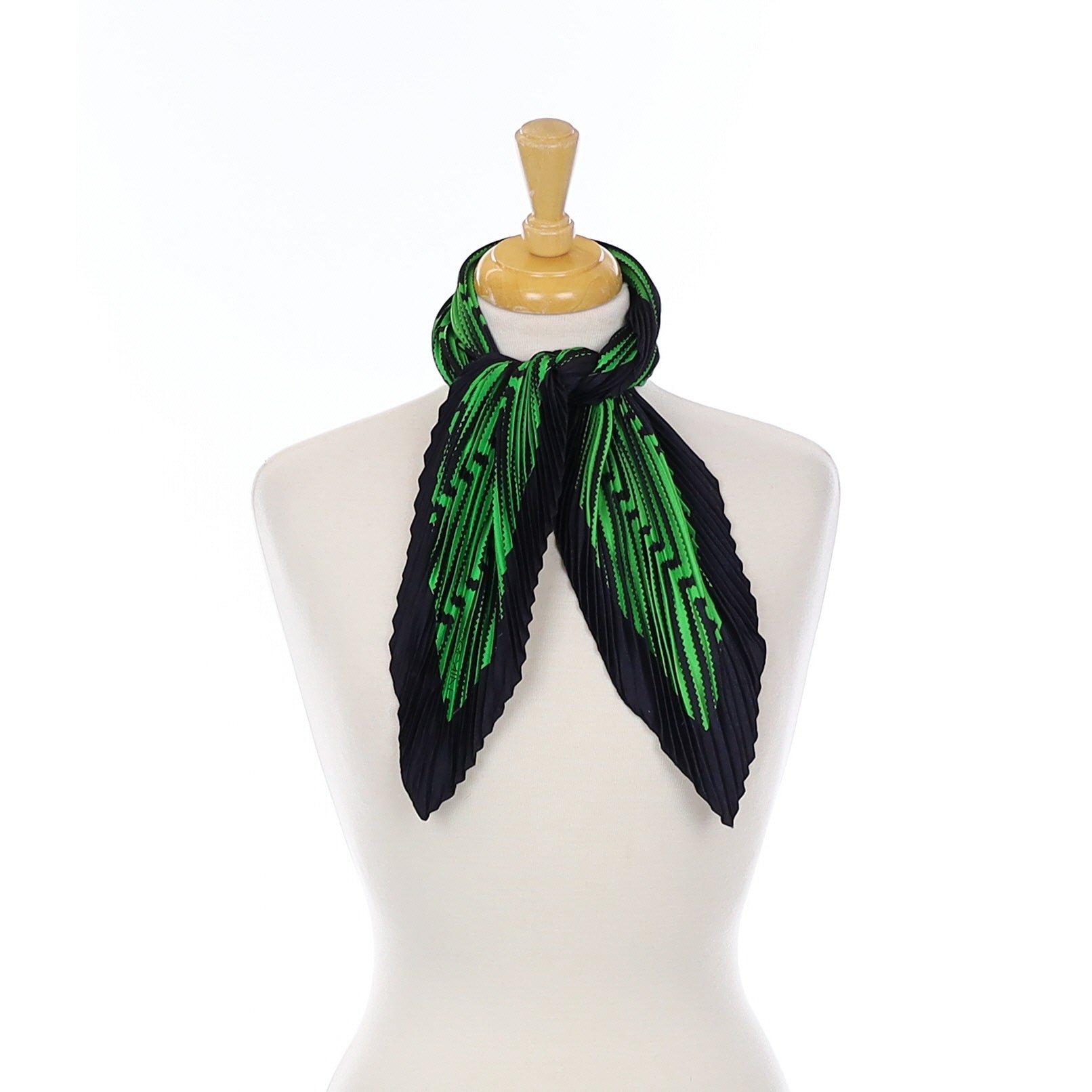 Marc Cain Pleated Silk Scarf