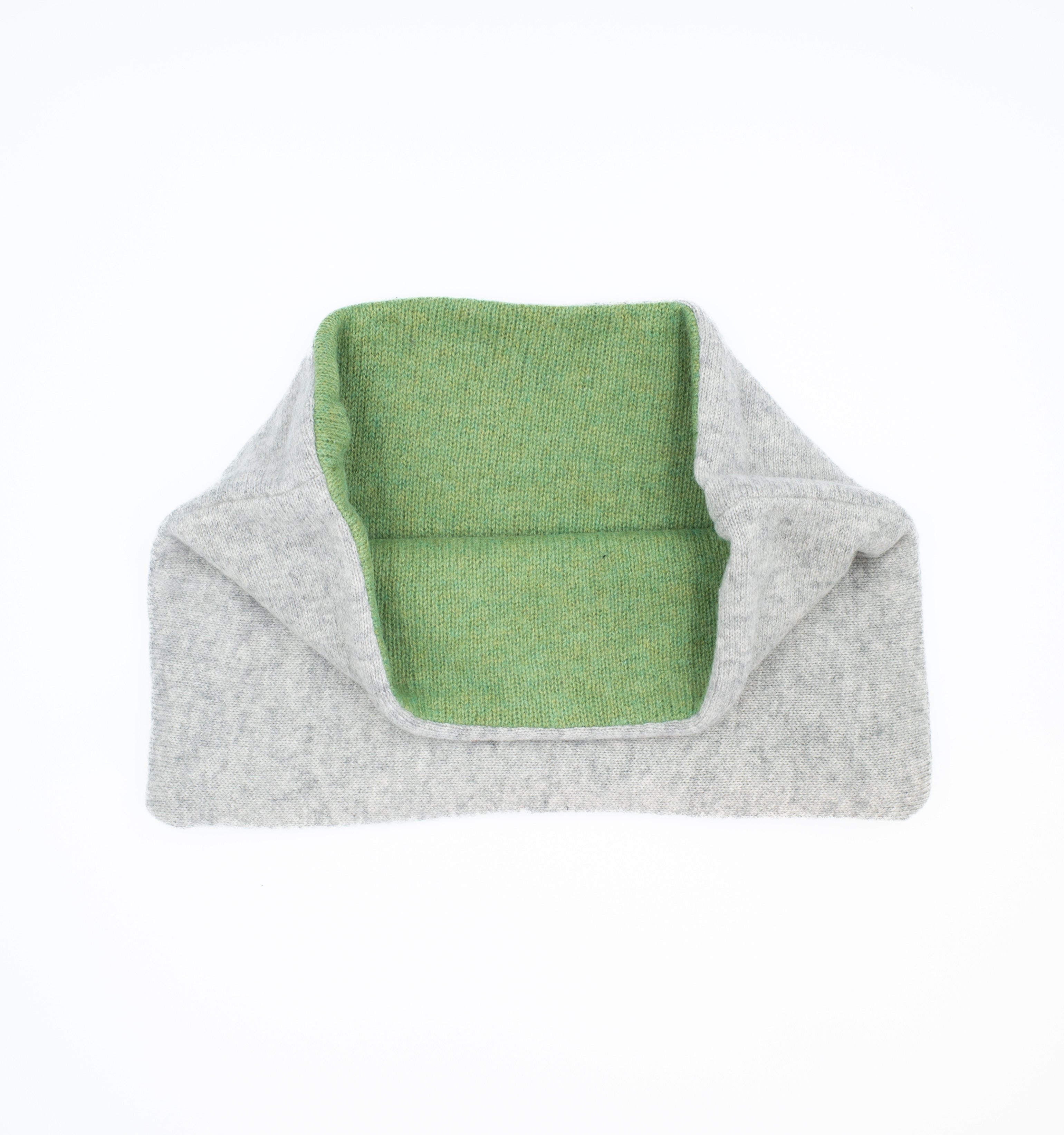 Fern Green and Ash Grey Neck Warmer