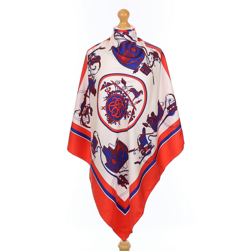 Hermès Ex Libris Silk Scarf