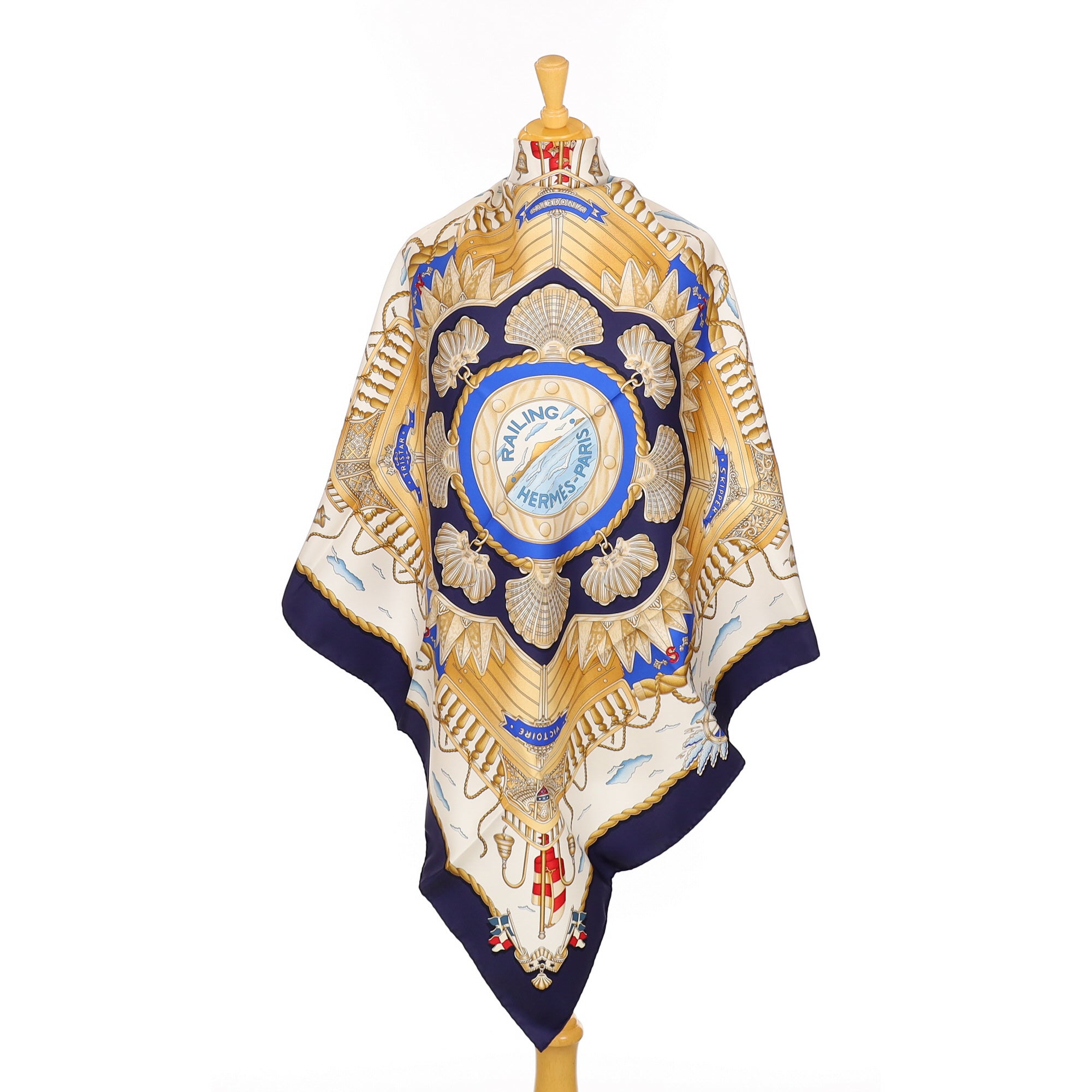 Brand New Boxed Hermès Railing Silk Scarf