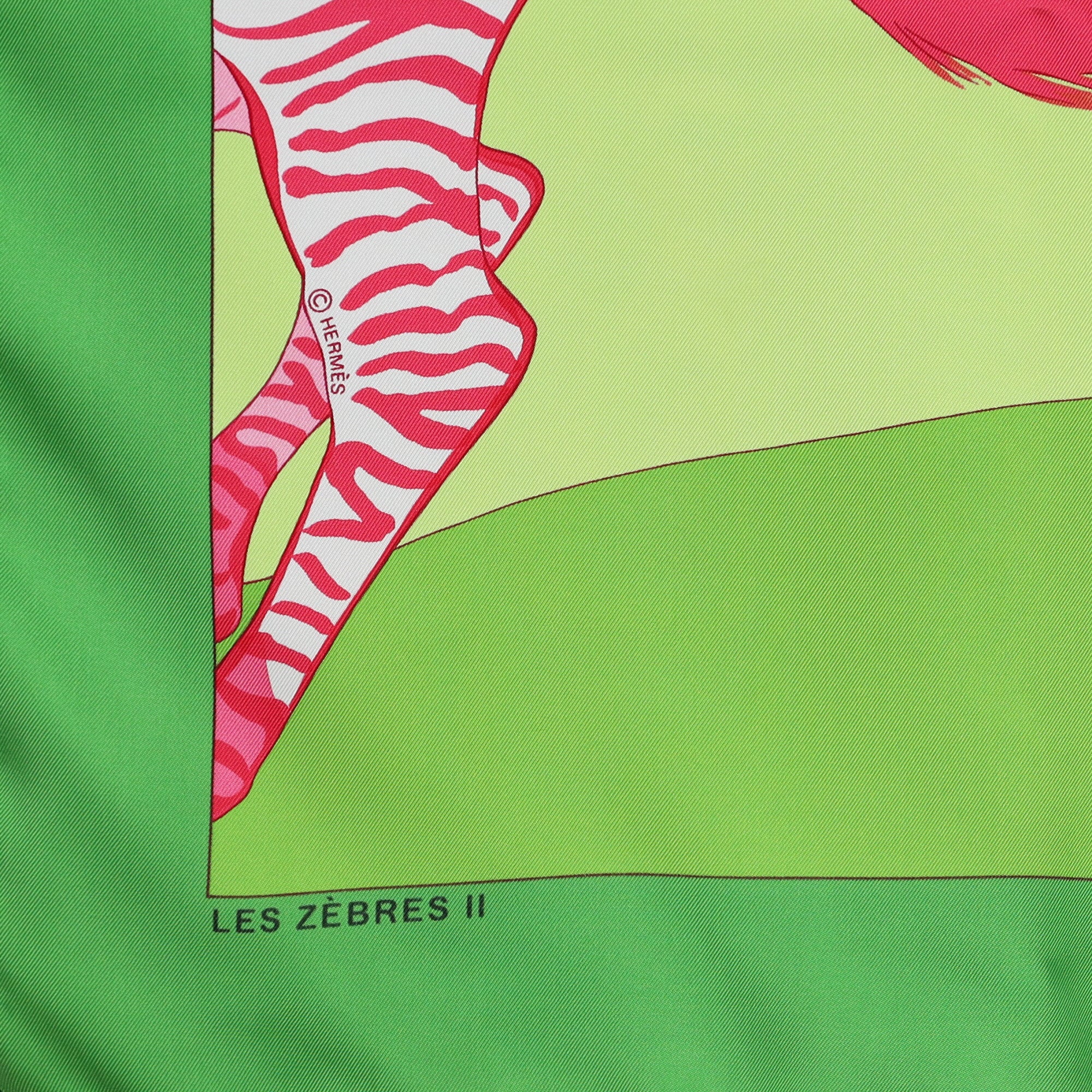 Hermès Les Zèbres Silk Scarf