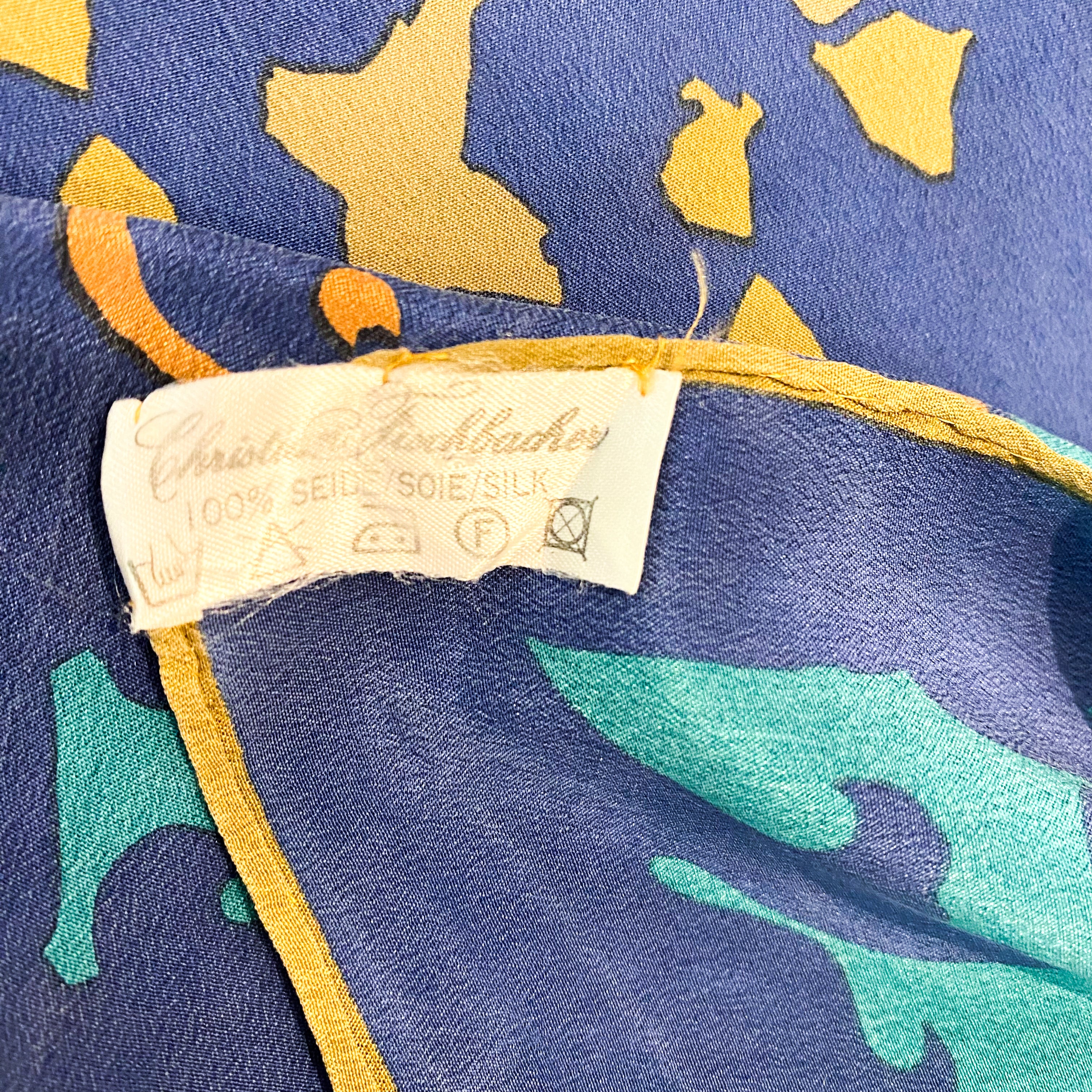 Christian Fischbacher Designer Silk Scarf