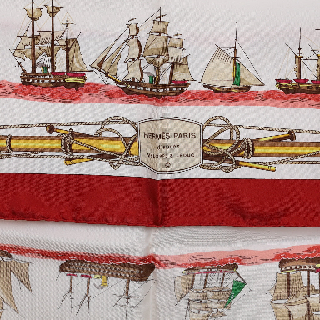 Brand New Boxed Hermès Navires d’Europe á Voiles Silk Scarf