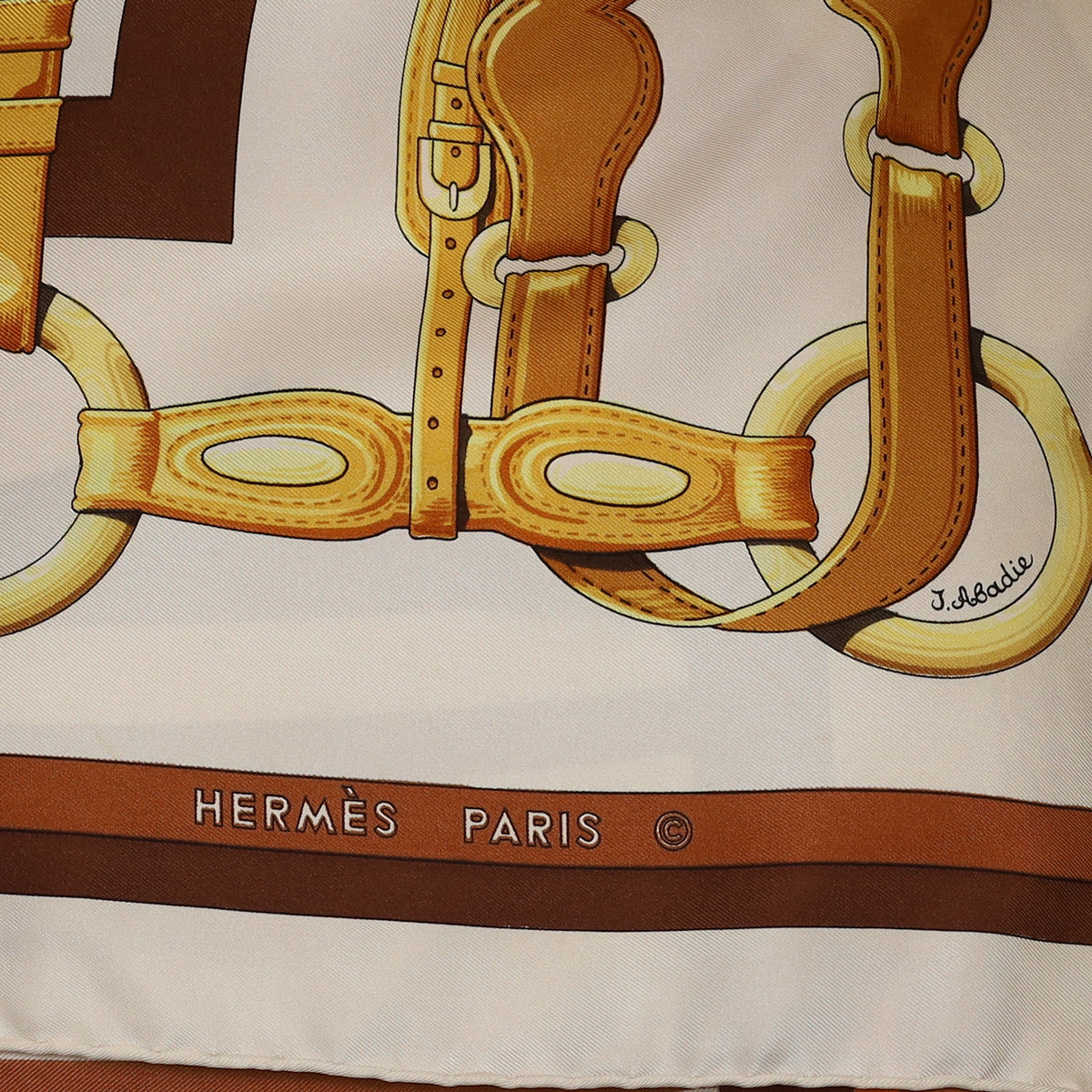 Hermès Coaching Silk Scarf