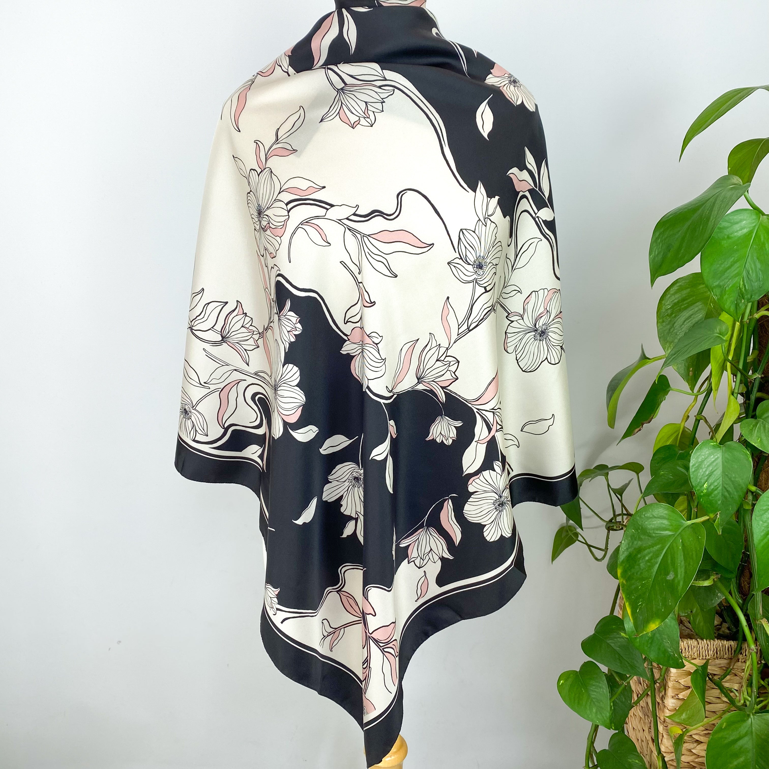 Large Hobbs Floral Silk Scarf