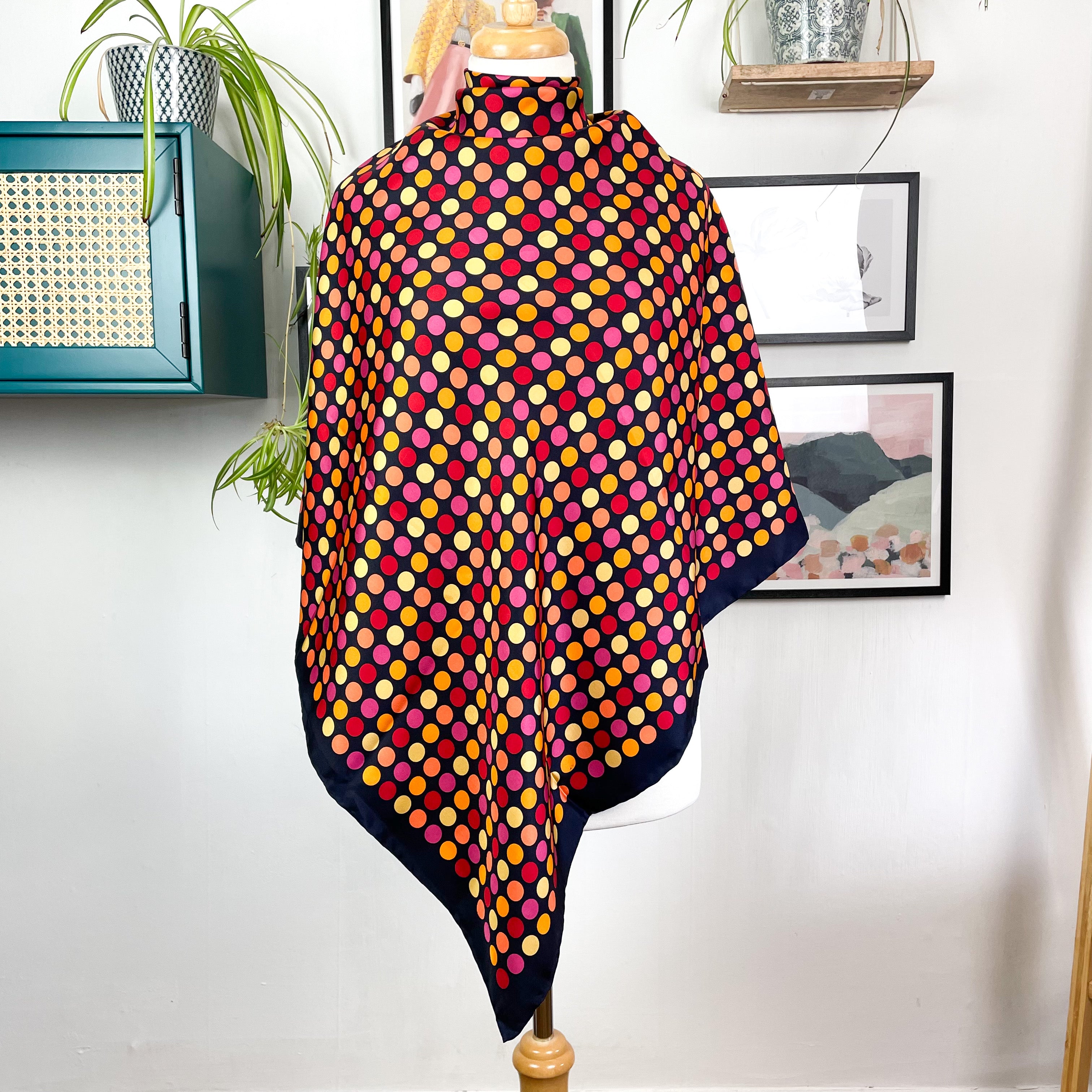 Immaculate Harrods Designer Vintage Silk Scarf