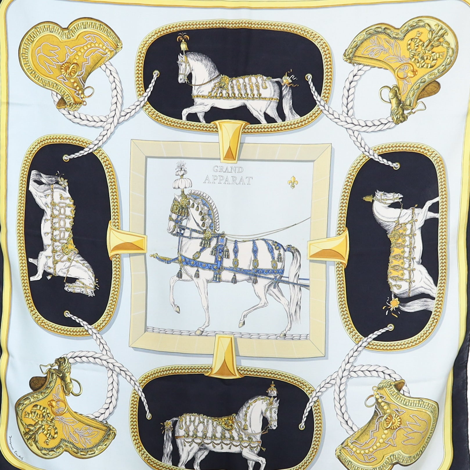 Hermès Grand Apparat Vintage Silk Scarf