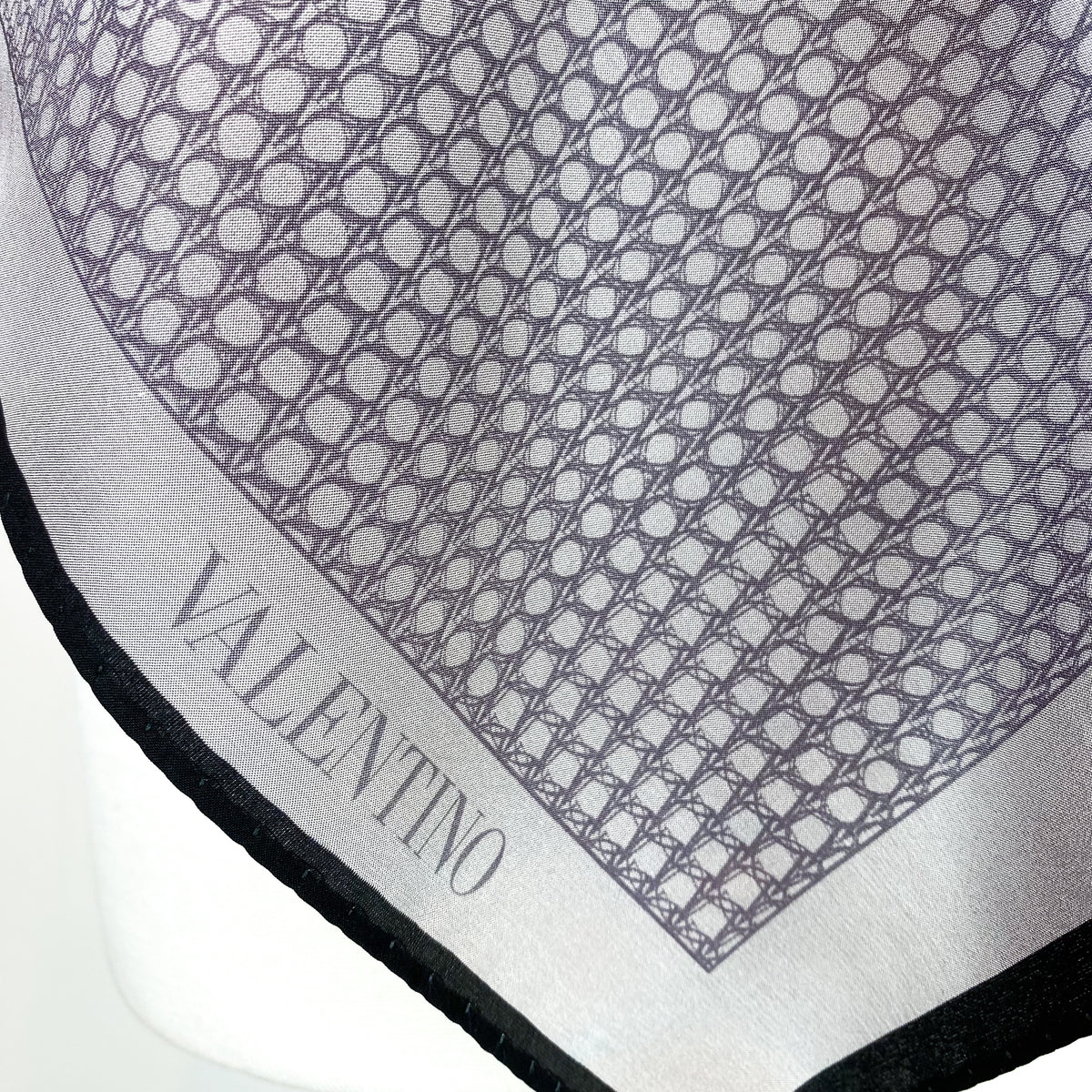 Subtle Valentino Designer Silk Scarf