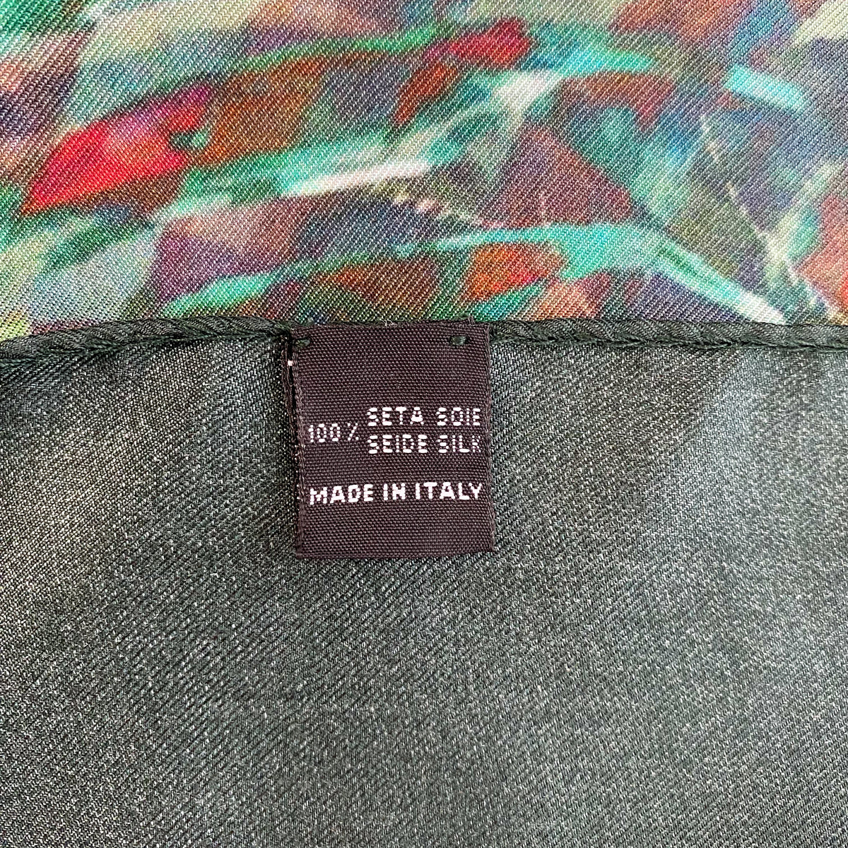 Roberto Coin Green Tropical Silk Scarf