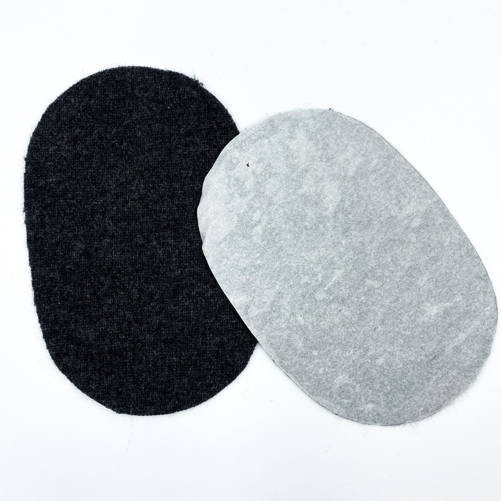 Large Charcoal Grey Elbow Patches - Machine Use