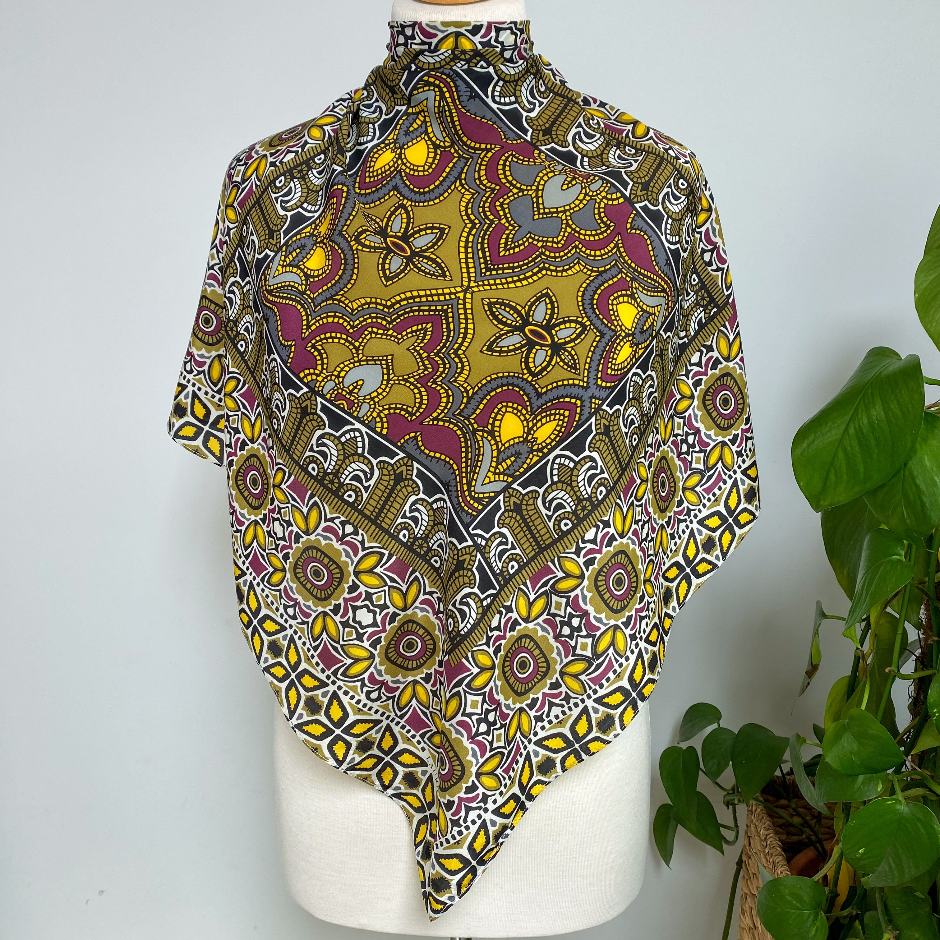 Laura Ashley Floral Silk Scarf